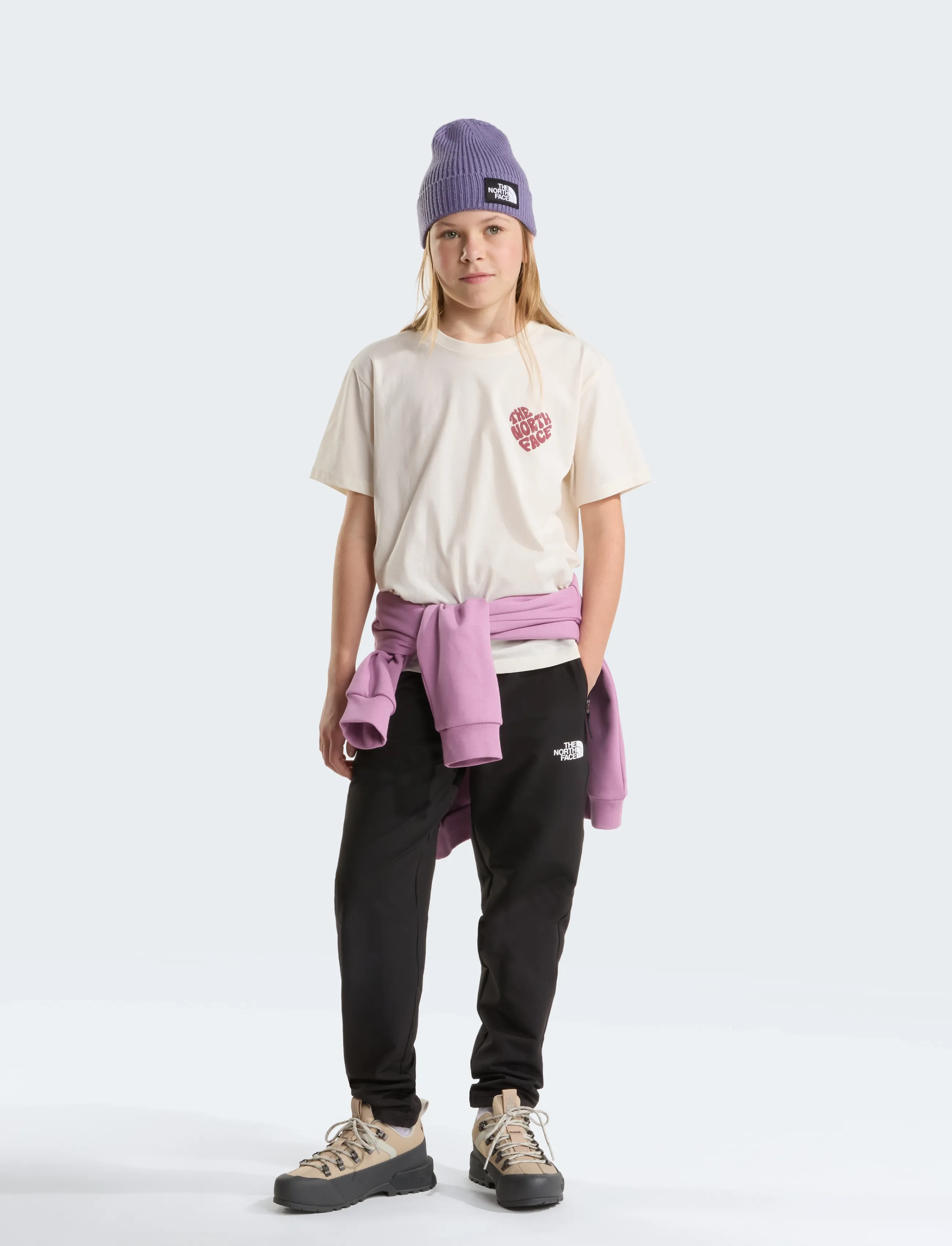 The North Face - TEEN G BRAND PROUD RELAXED SS TEE - GRA - kurzärmelig - white dune - 3