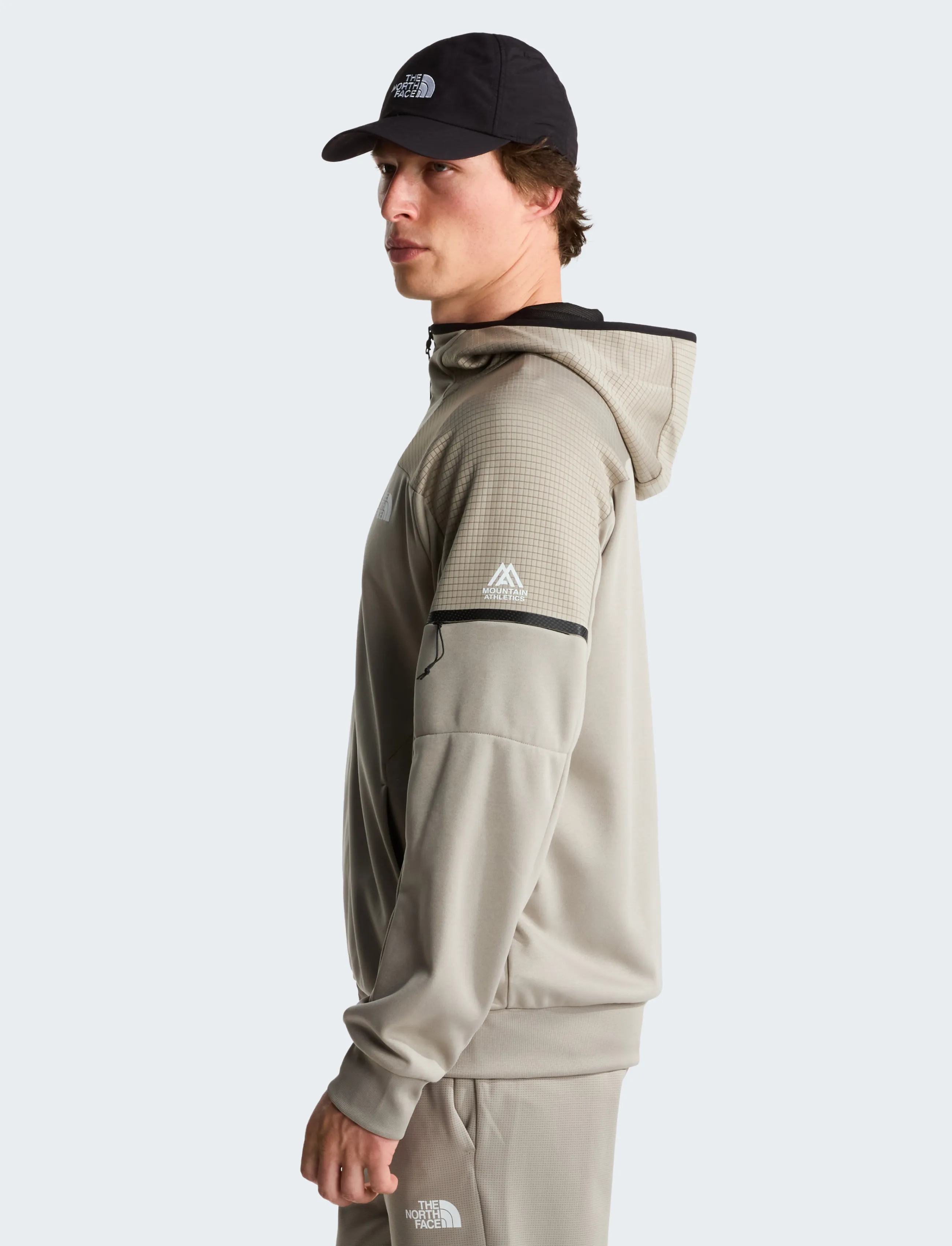 The North Face - M MOUNTAIN ATHLETICS FULL ZIP FLEECE 2.0 - huvtröjor - stone slab - 4