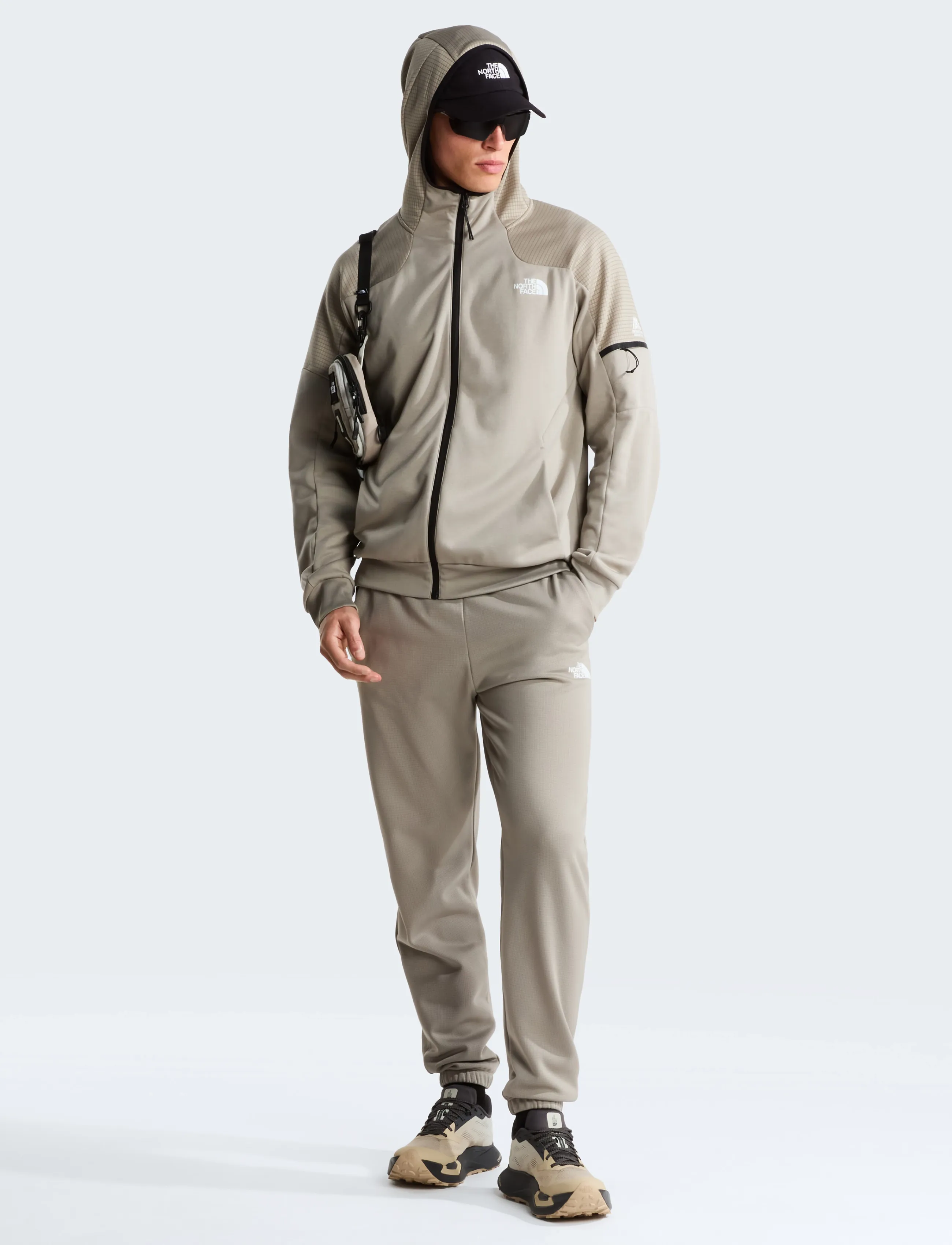 The North Face - M MOUNTAIN ATHLETICS FULL ZIP FLEECE 2.0 - huvtröjor - stone slab - 5