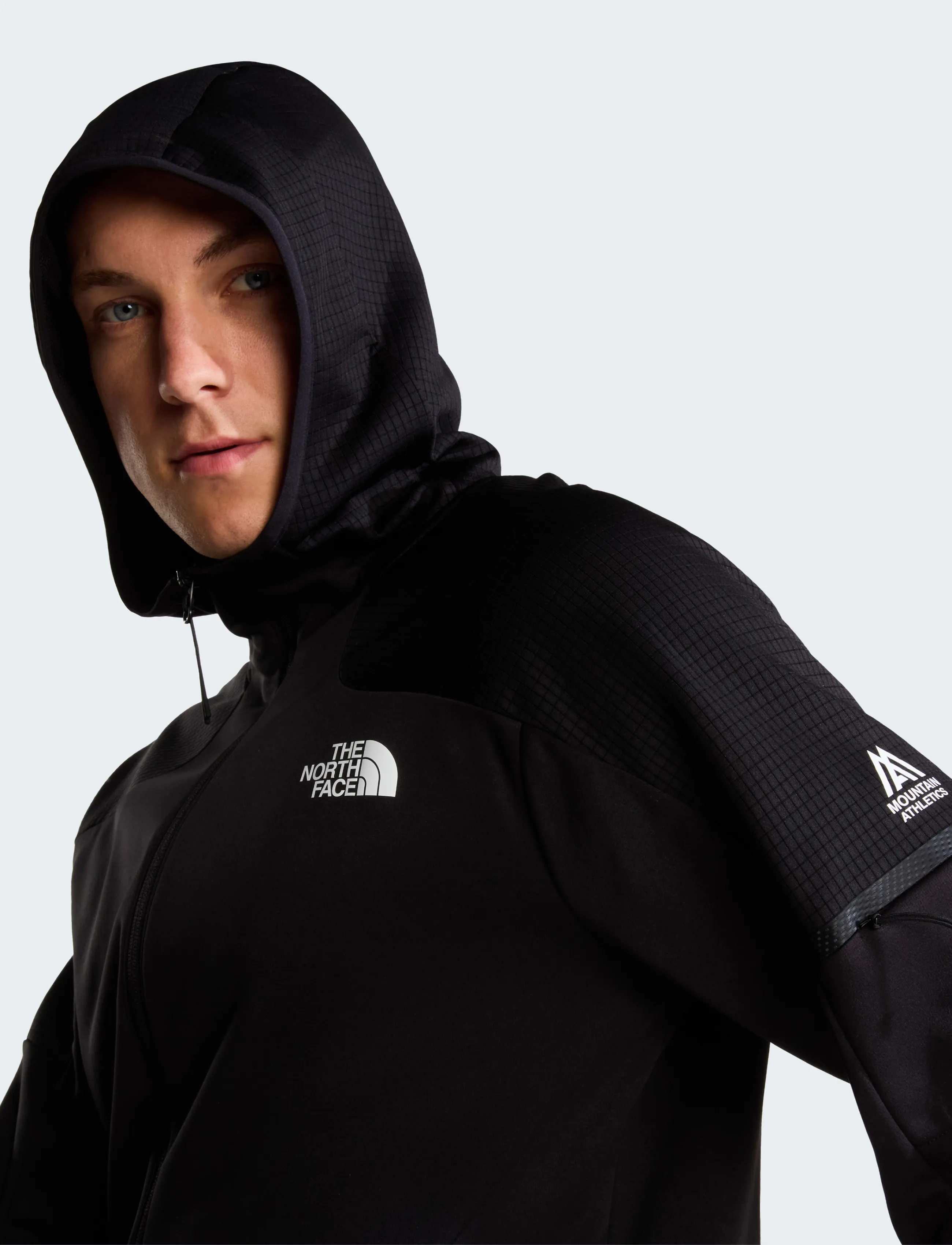 The North Face M MOUNTAIN ATHLETICS FULL ZIP FLEECE 2.0 - Üleriided - TNF BLACK / black