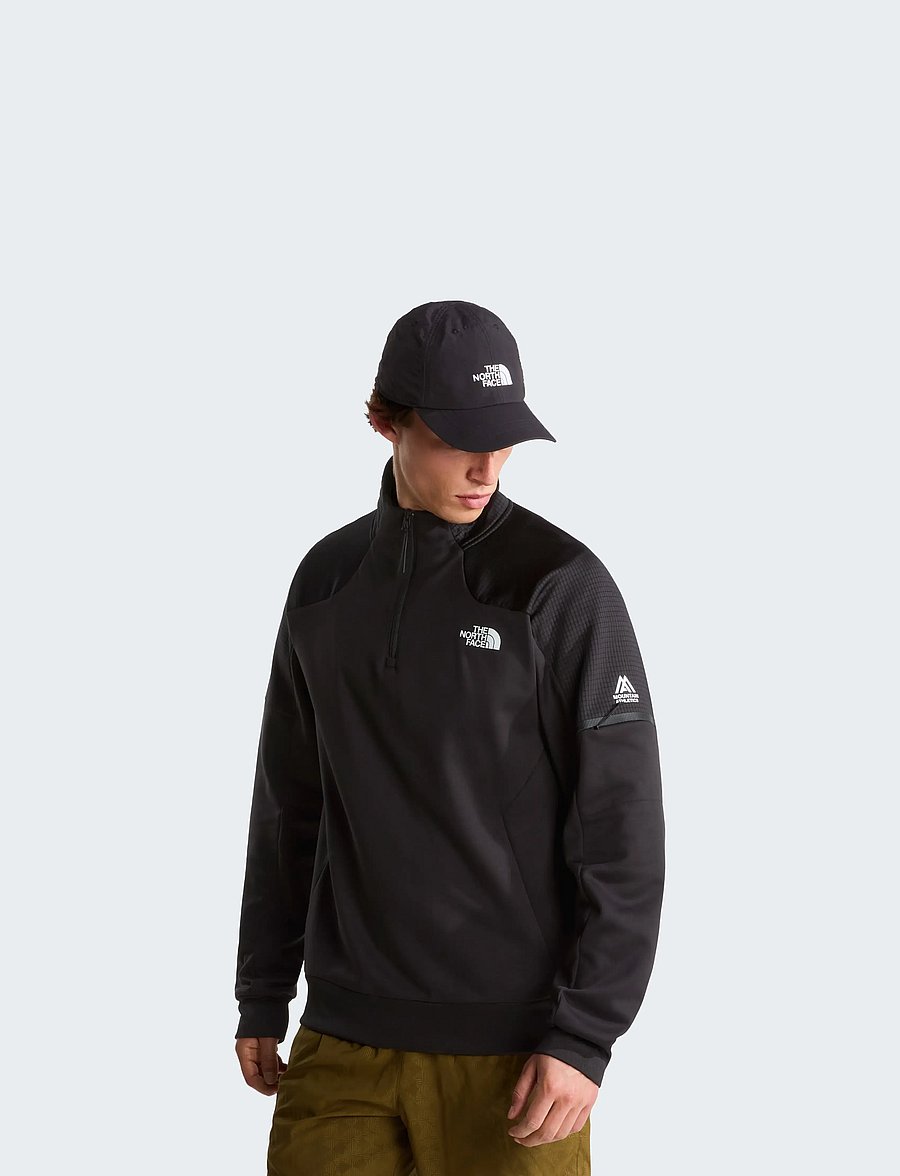The North Face - M MOUNTAIN ATHLETICS 1/4 ZIP FLEECE 2.0 - fleece & midlayer - tnf black - 0