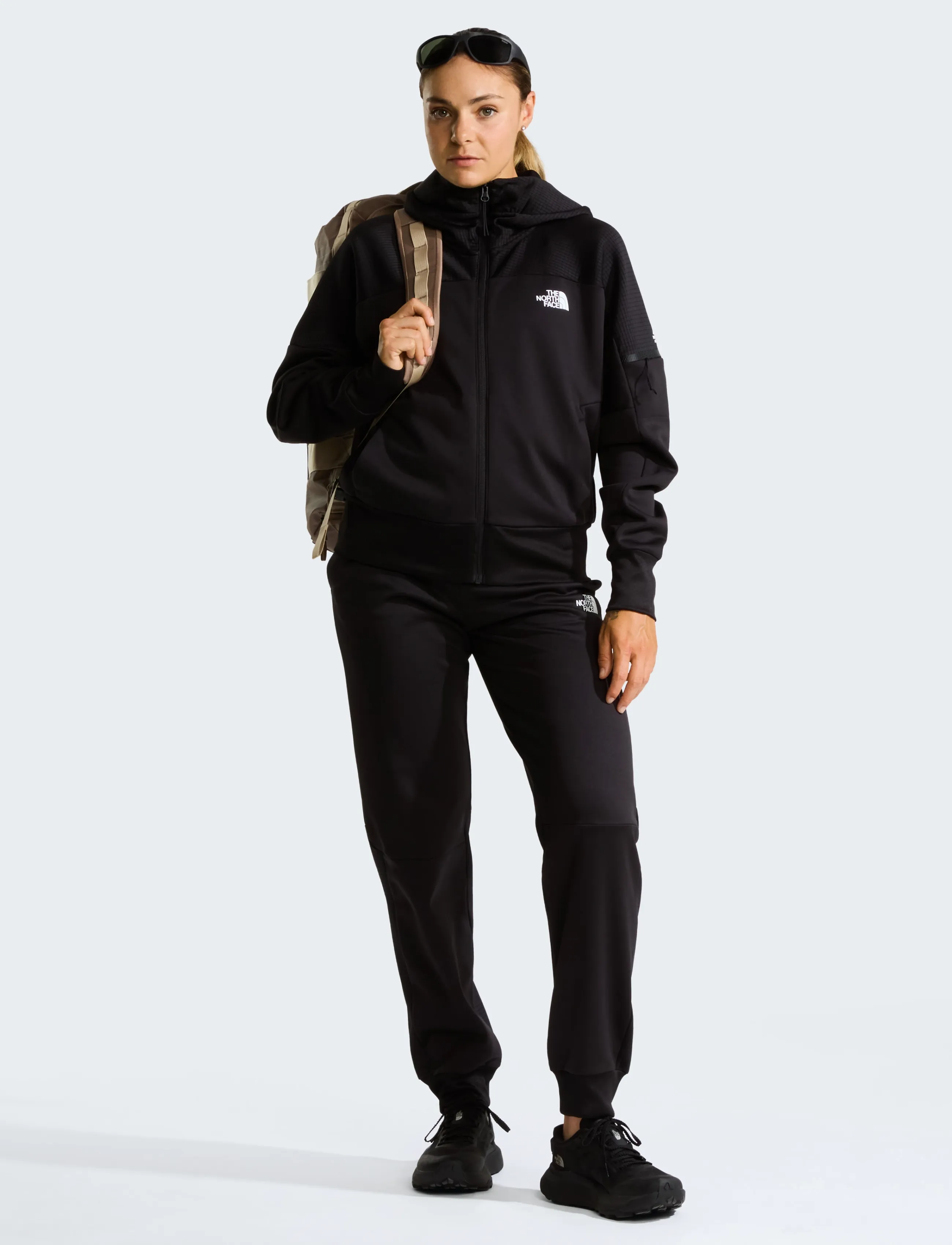 The North Face - W MOUNTAIN ATHLETICS FULL ZIP FLEECE 2.0 - huvtröjor - tnf black - 3