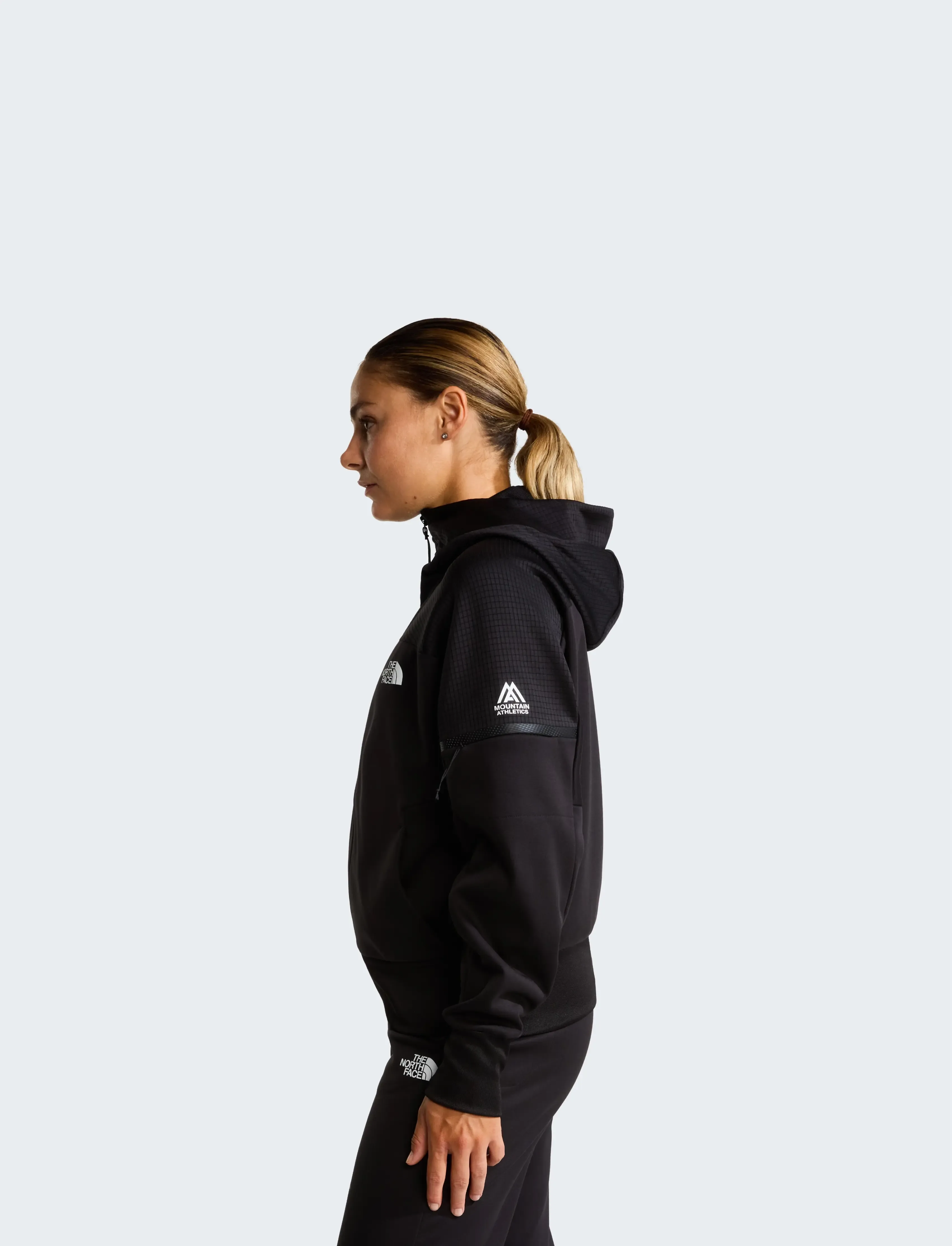 The North Face - W MOUNTAIN ATHLETICS FULL ZIP FLEECE 2.0 - huvtröjor - tnf black - 4