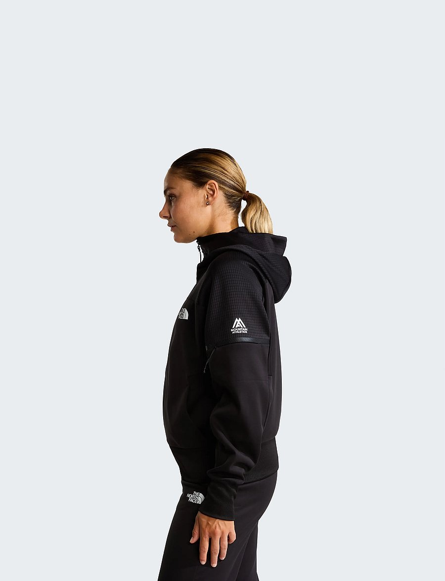 The North Face - W MOUNTAIN ATHLETICS FULL ZIP FLEECE 2.0 - huvtröjor - tnf black - 4