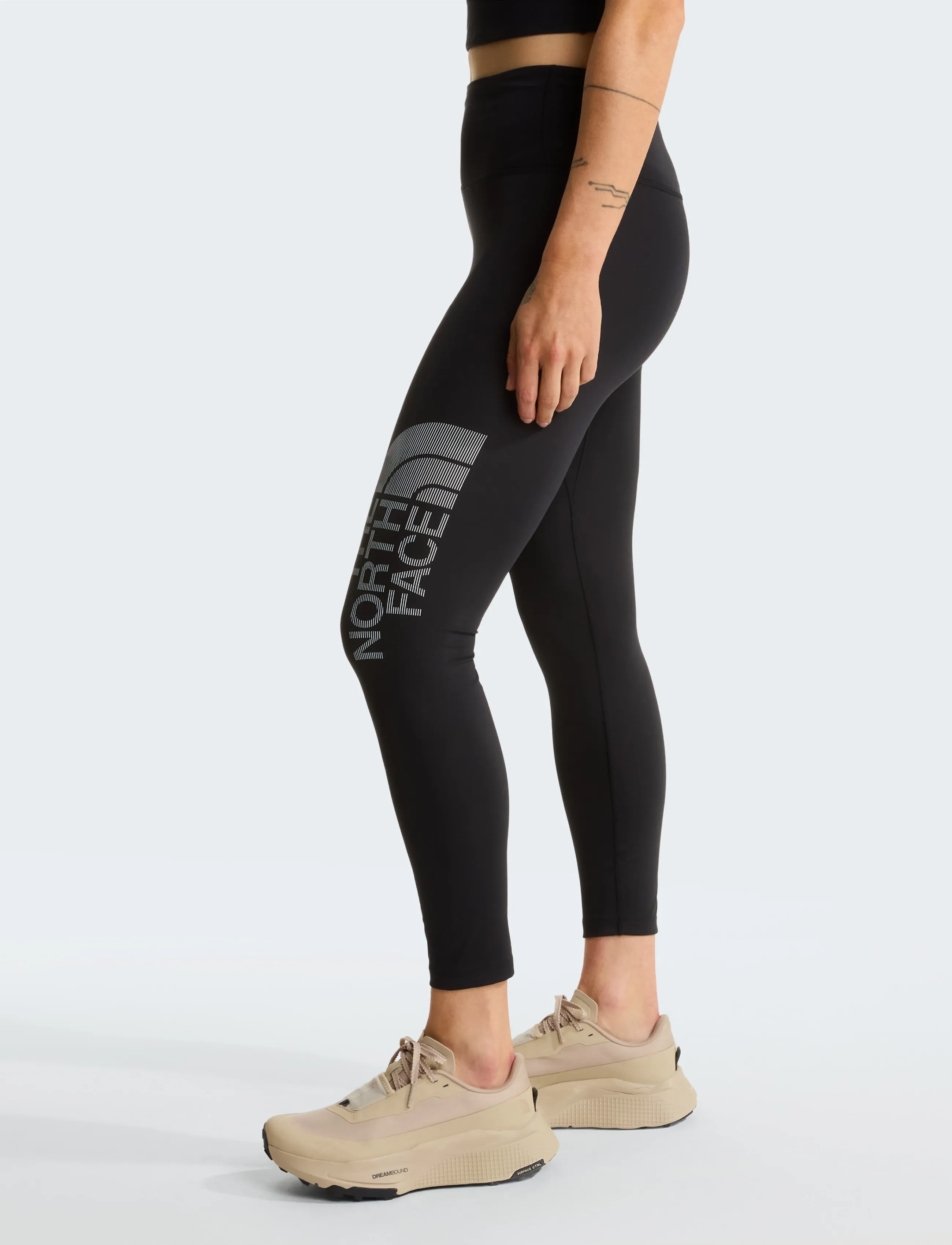 The North Face - W FLEX 25IN TIGHT-GRAPHIC - treeningretuusid - tnf black - 4