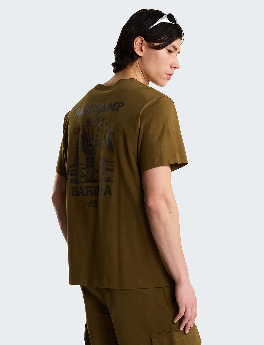 The North Face - U BASECAMP BARISTA RLX SS TEE-GRAPHIC - t-shirts - caraway seed - 0
