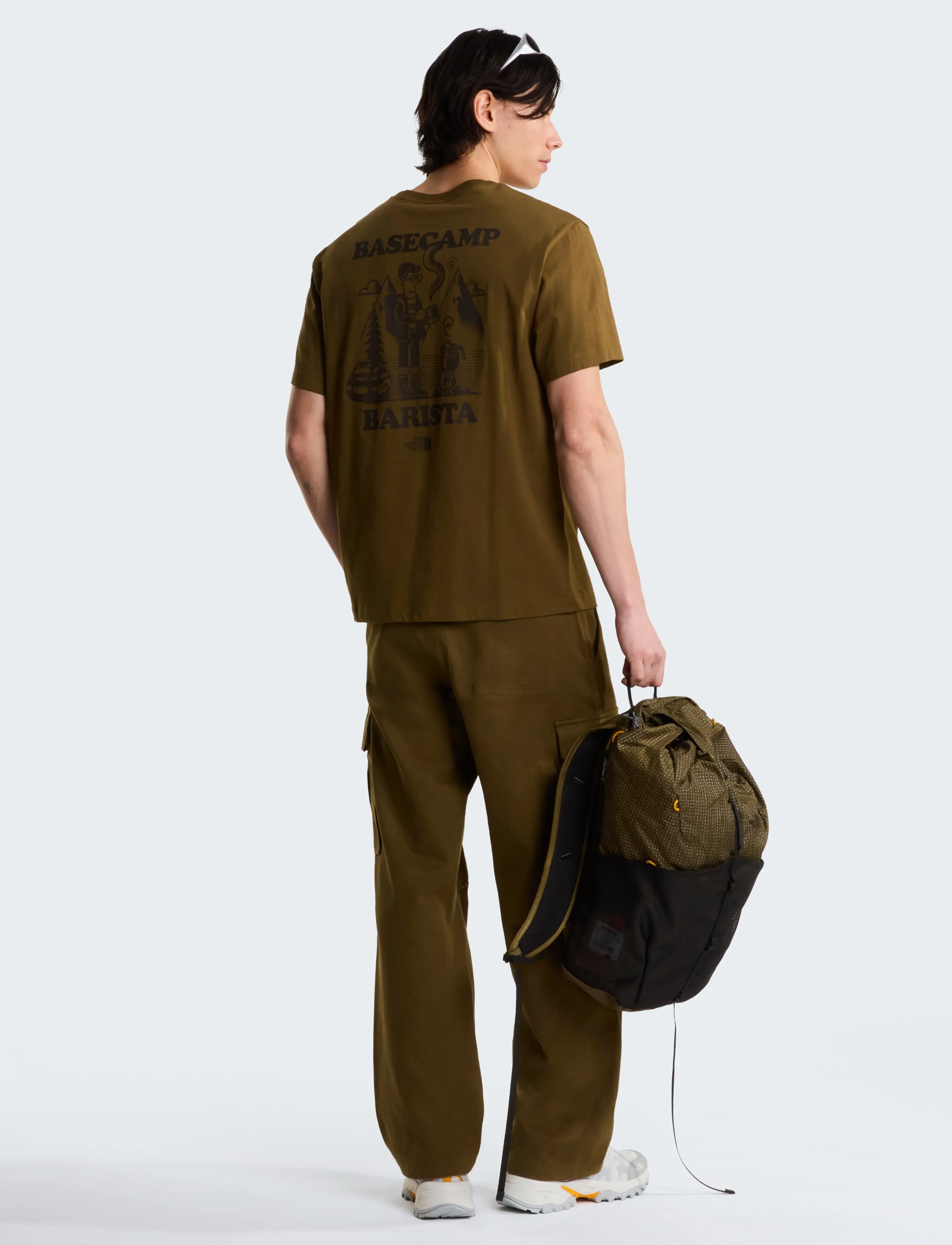 The North Face - U BASECAMP BARISTA RLX SS TEE-GRAPHIC - t-shirts - caraway seed - 4