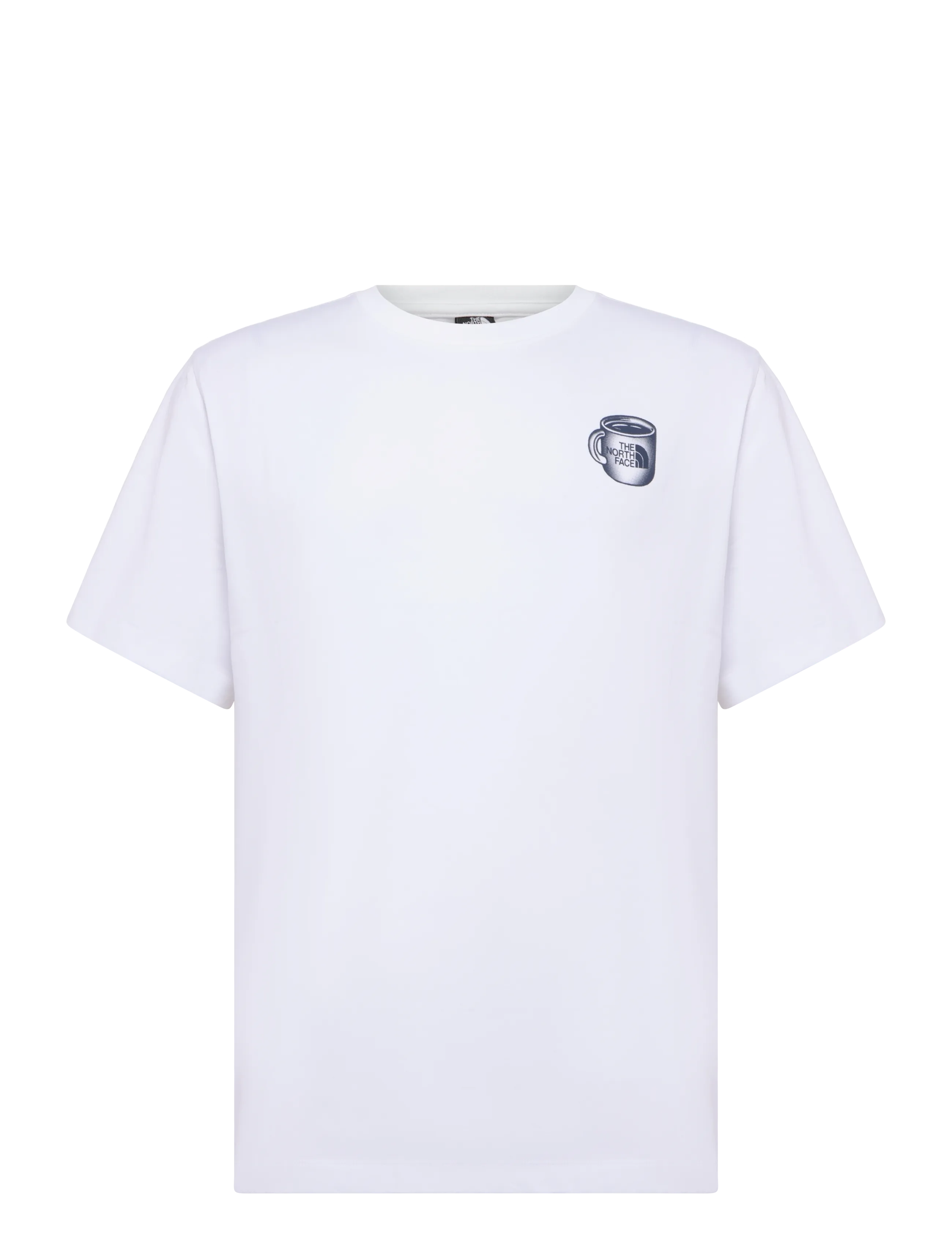 The North Face U BASECAMP BARISTA RLX SS TEE-GRAPHIC - Nowosci - TNF WHITE/SUMMIT NAVY / white