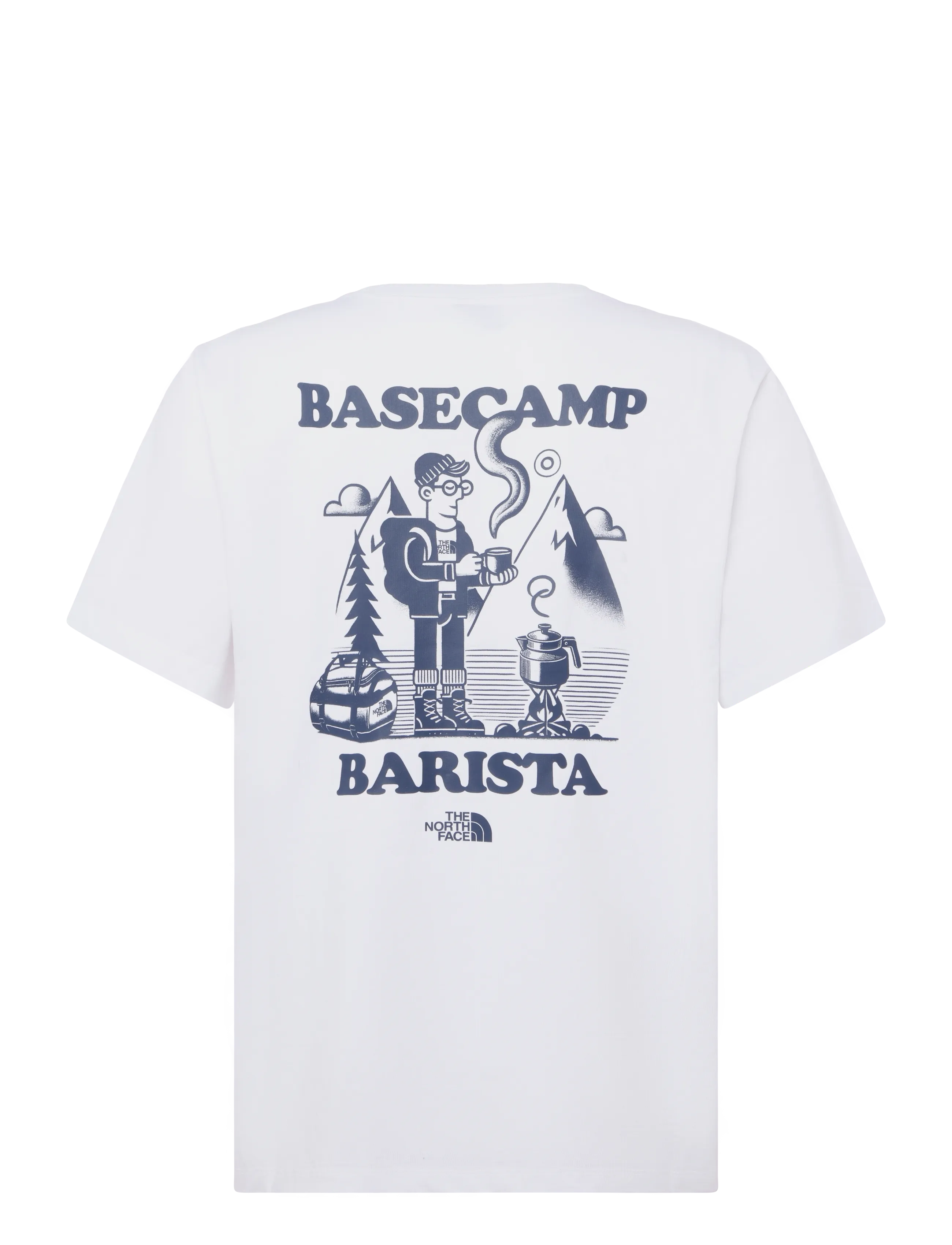 The North Face - U BASECAMP BARISTA RLX SS TEE-GRAPHIC - oberteile & t-shirts - tnf white/summit navy - 2