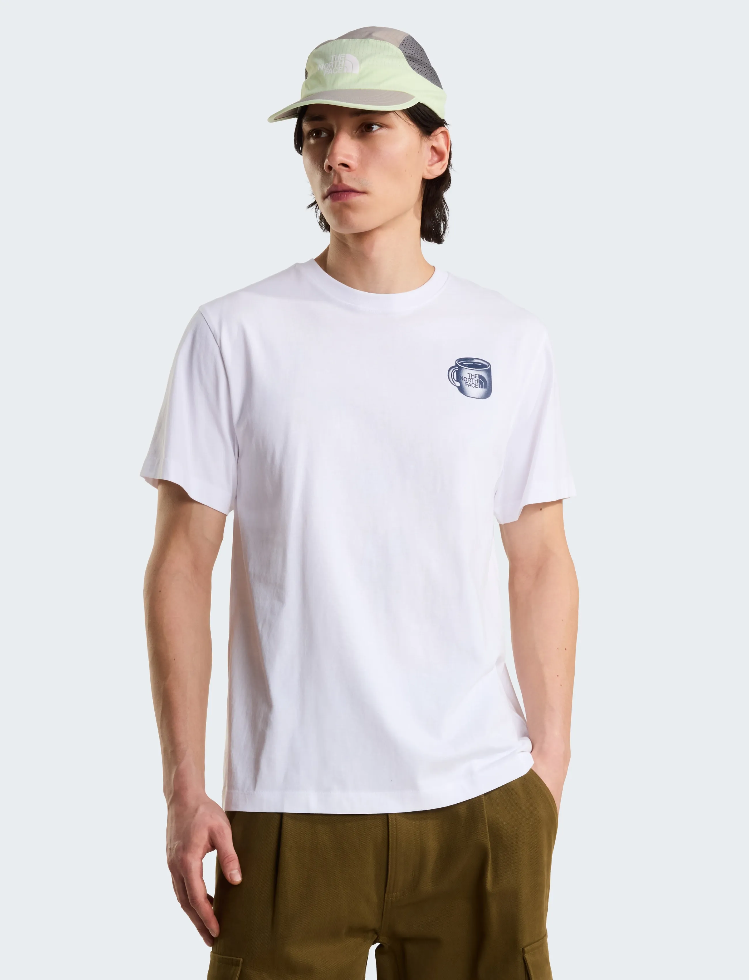 The North Face - U BASECAMP BARISTA RLX SS TEE-GRAPHIC - oberteile & t-shirts - tnf white/summit navy - 3