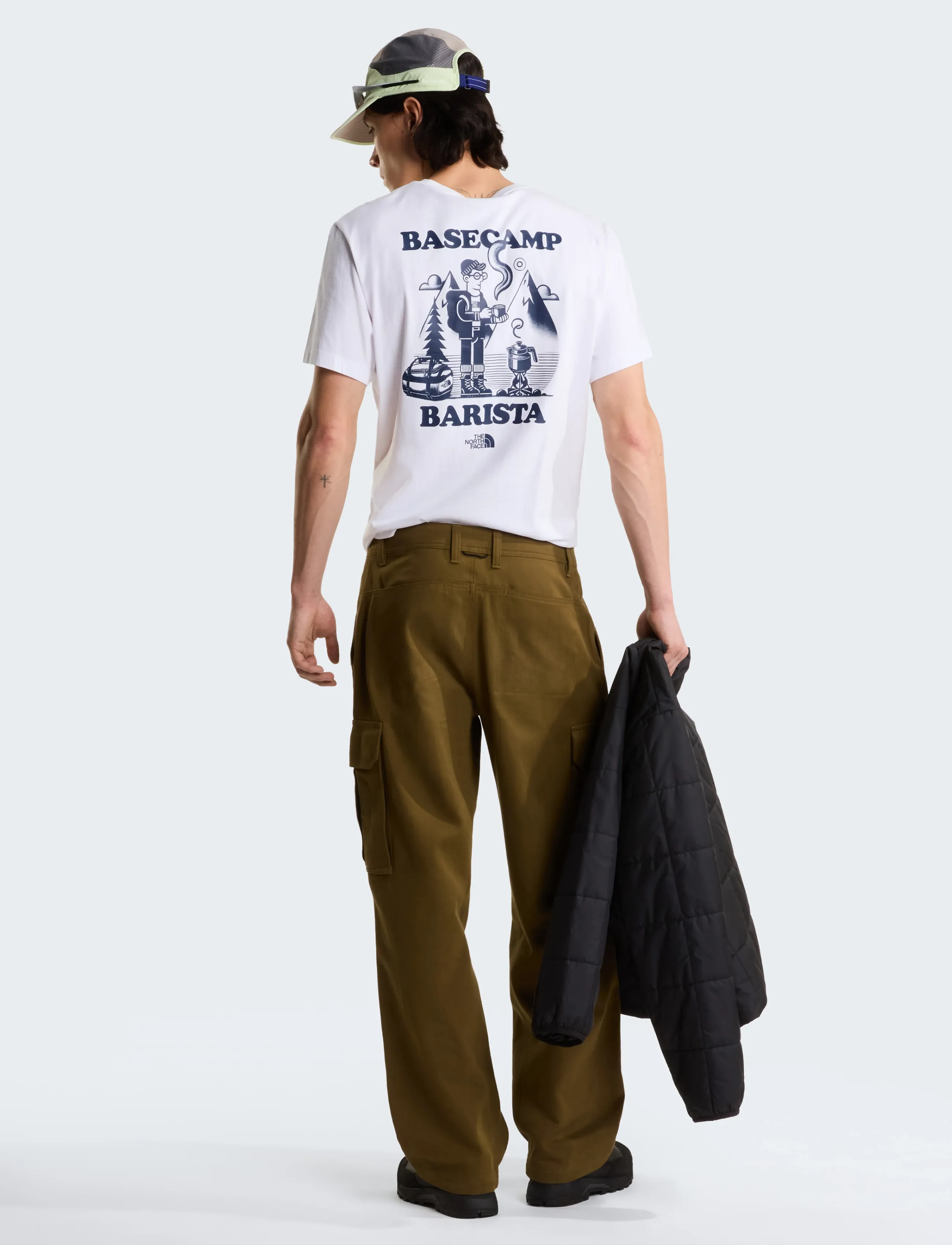 The North Face - U BASECAMP BARISTA RLX SS TEE-GRAPHIC - oberteile & t-shirts - tnf white/summit navy - 4