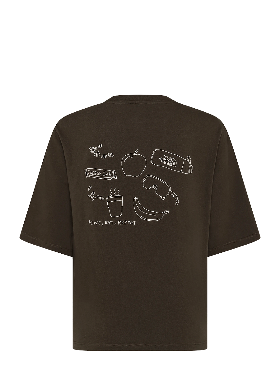 The North Face - W HIKE PICNIC BOXY SS TEE-GRAPHIC - t-shirts - dark chestnut - 2