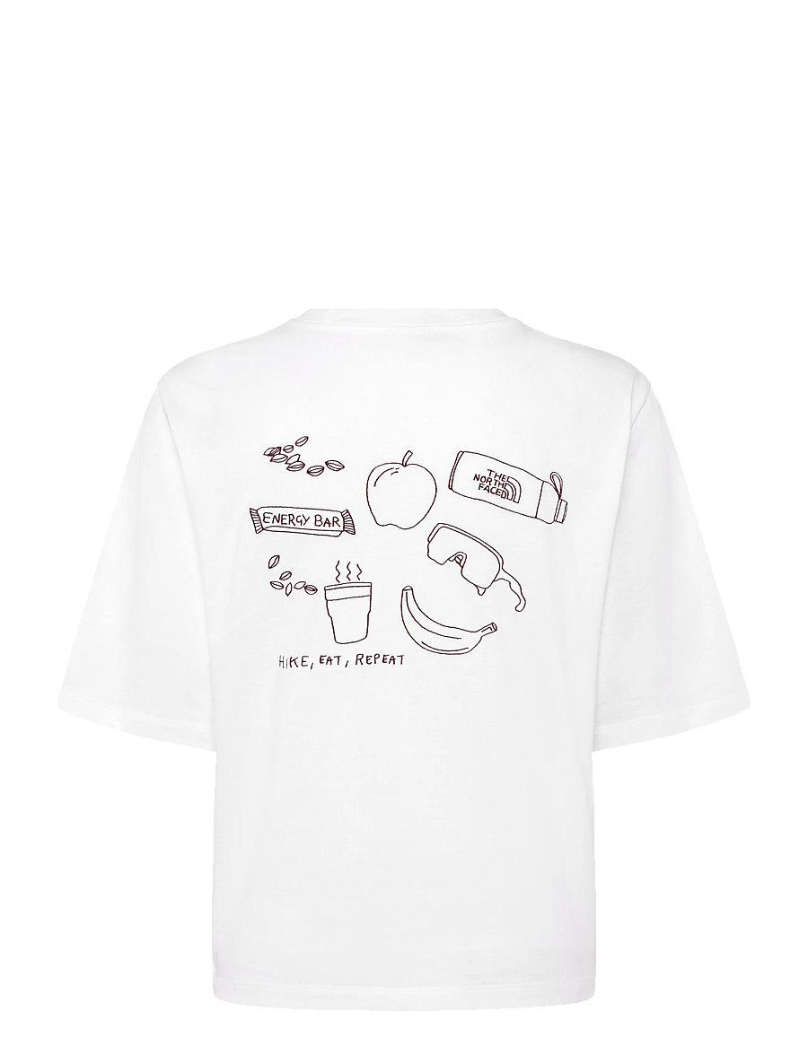 The North Face - W HIKE PICNIC BOXY SS TEE-GRAPHIC - t-shirts - tnf white - 2