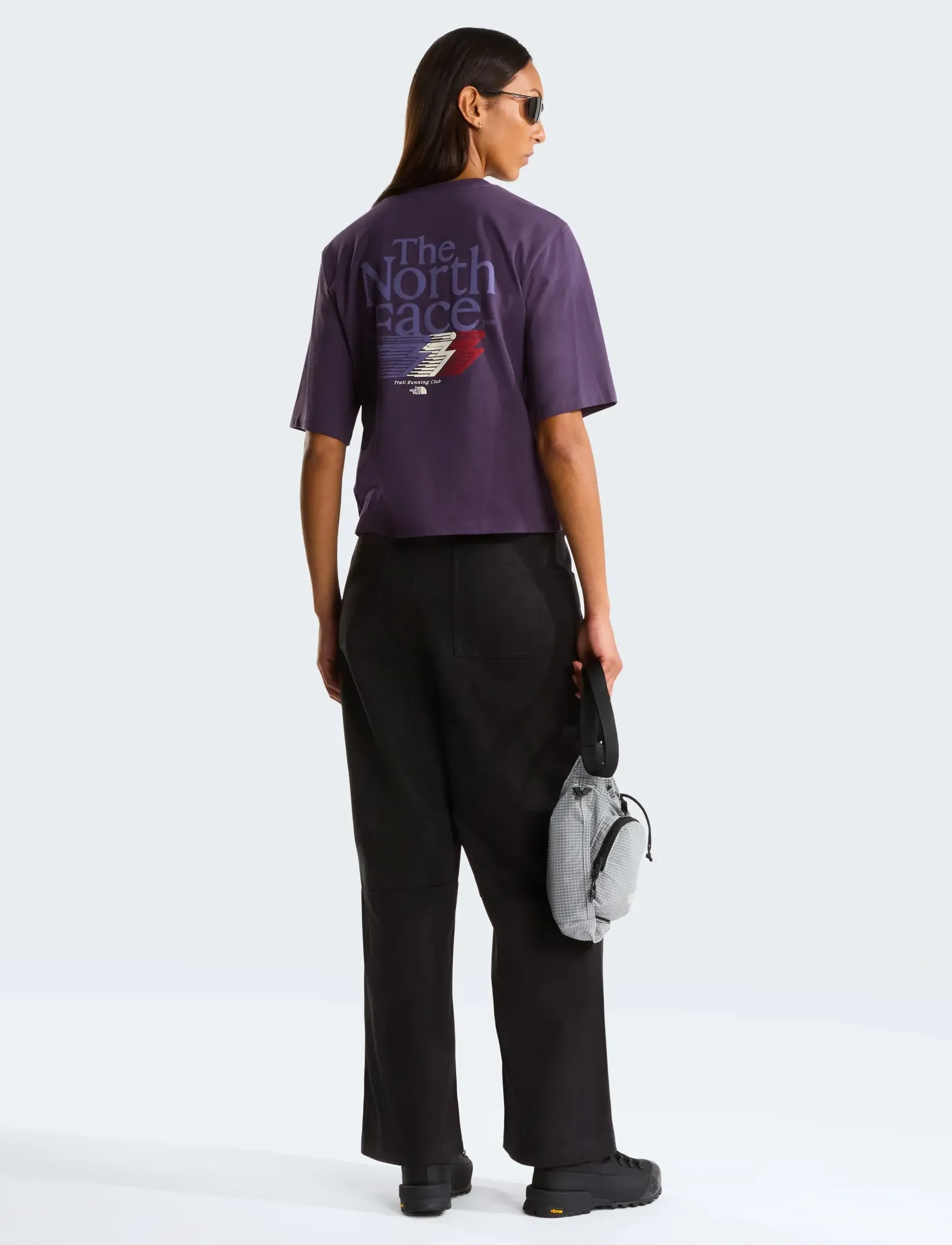 The North Face - W RETRO TRAIL BOXY SS TEE-GRAPHIC - t-shirts - endless dusk - 4
