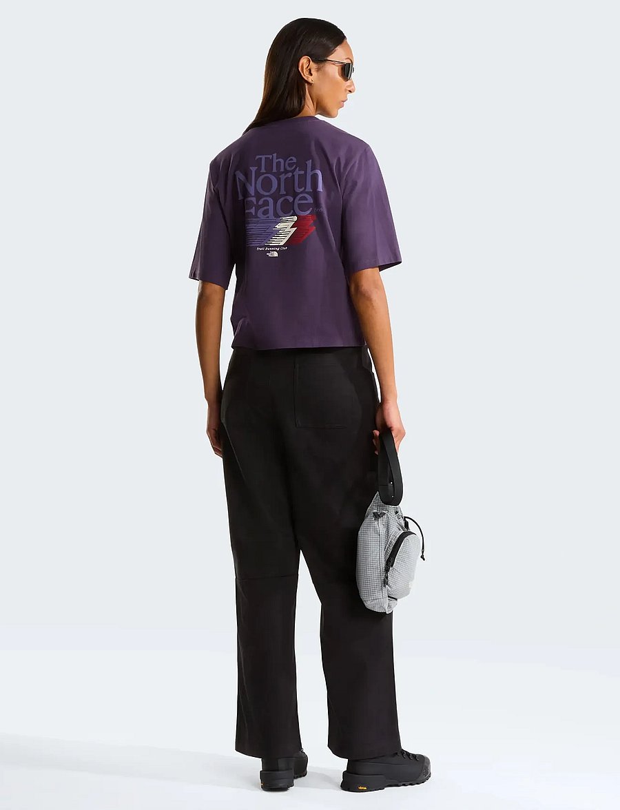 The North Face - W RETRO TRAIL BOXY SS TEE-GRAPHIC - t-shirts - endless dusk - 4