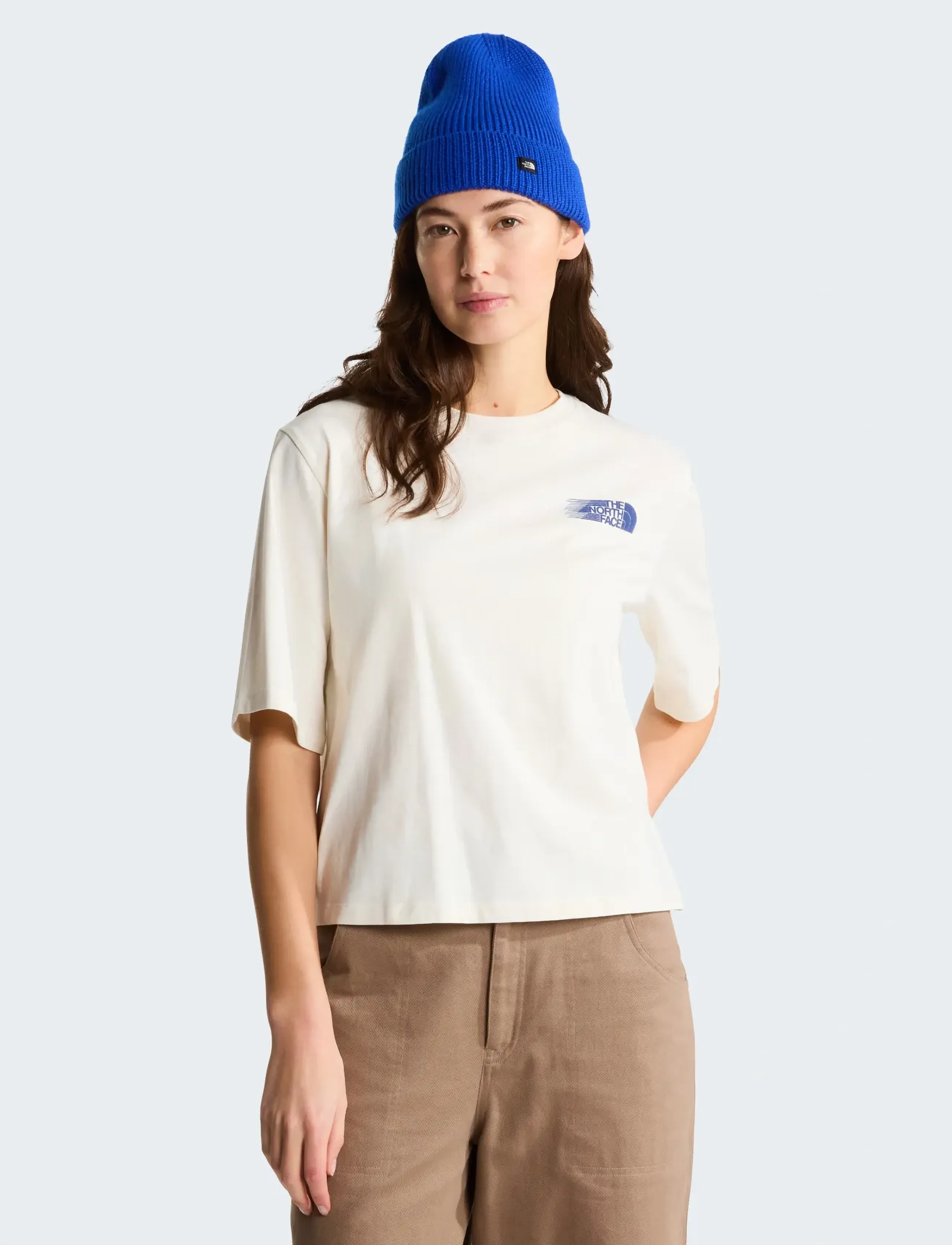 The North Face - W RETRO TRAIL BOXY SS TEE-GRAPHIC - white dune - 3