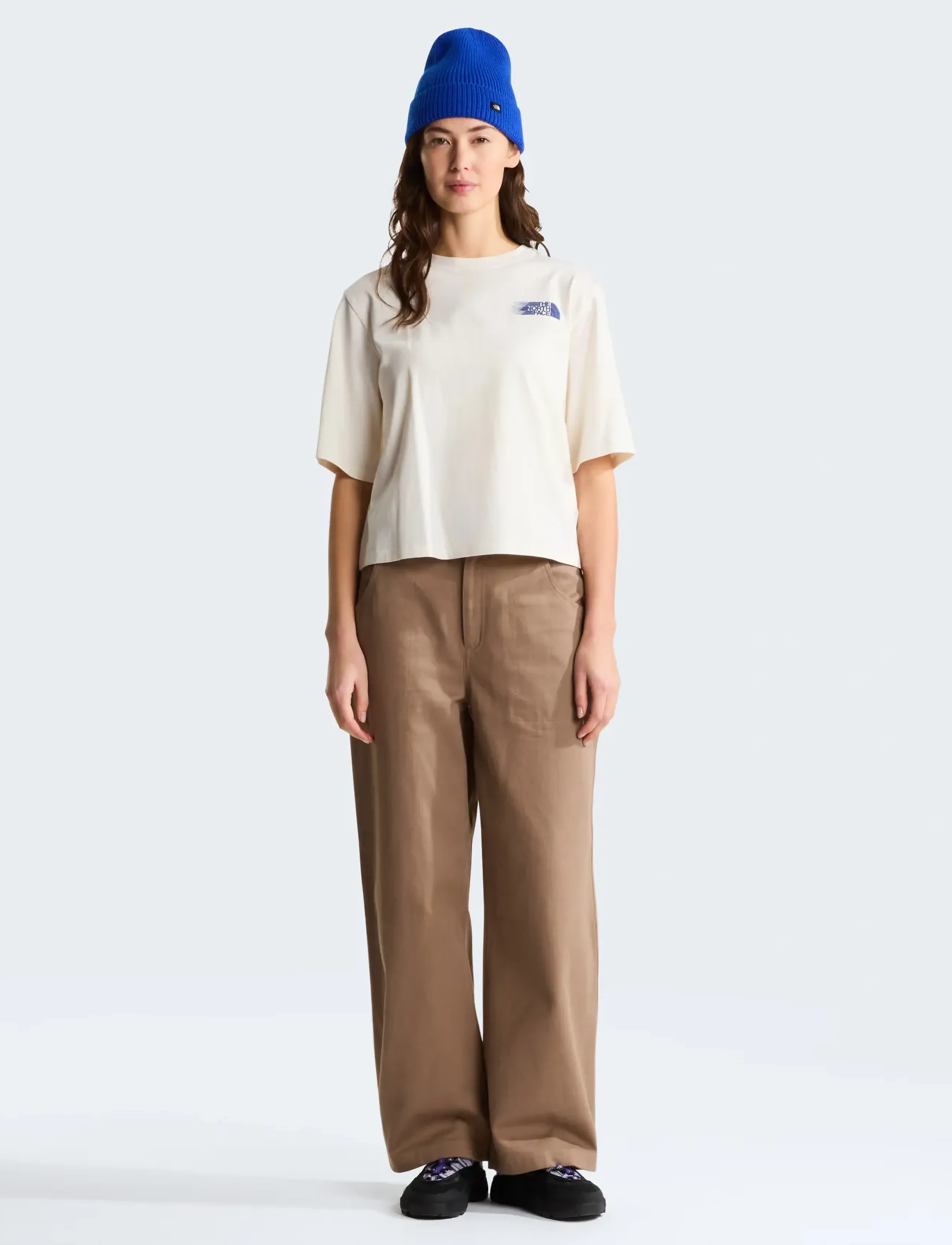 The North Face - W RETRO TRAIL BOXY SS TEE-GRAPHIC - white dune - 4