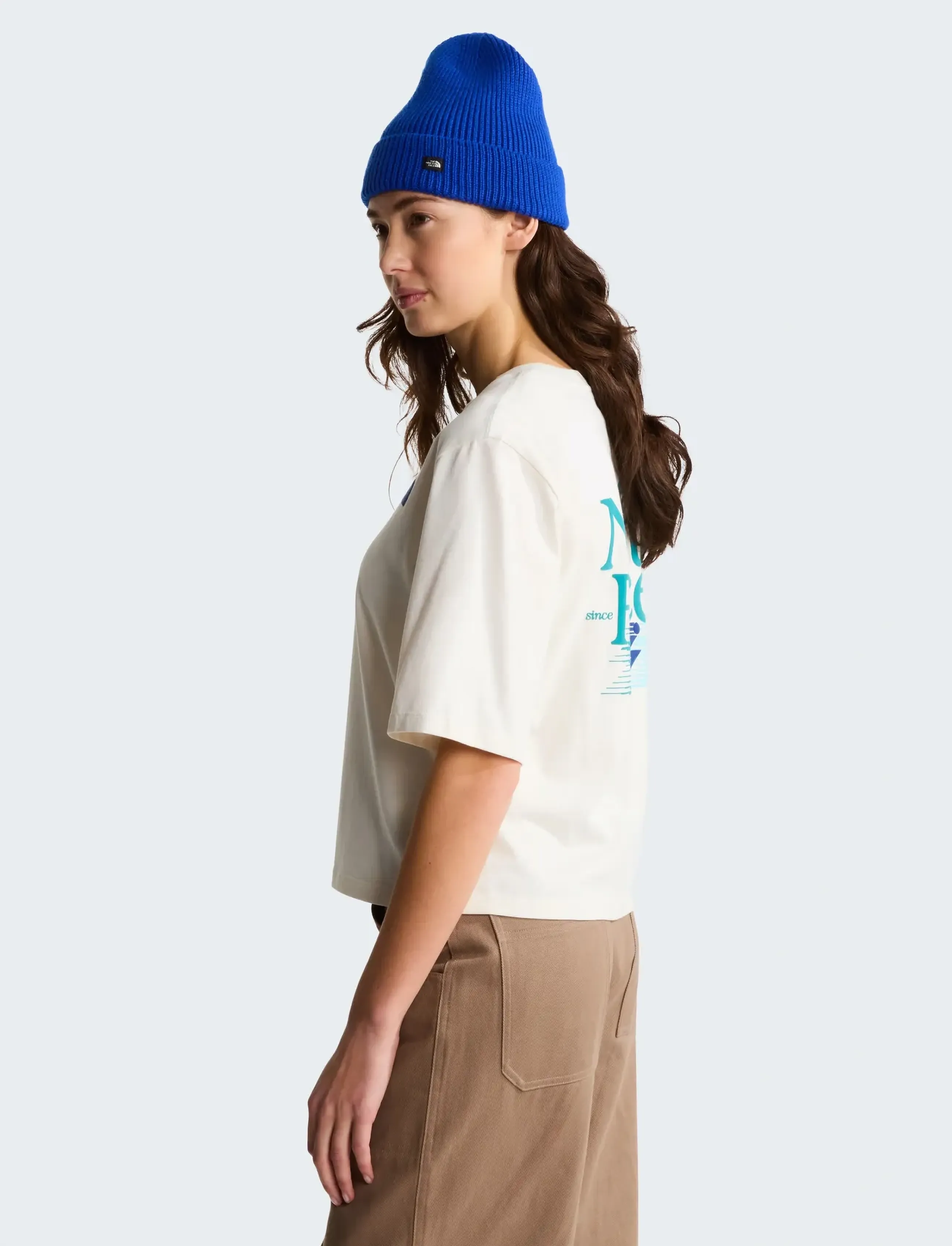 The North Face - W RETRO TRAIL BOXY SS TEE-GRAPHIC - white dune - 5