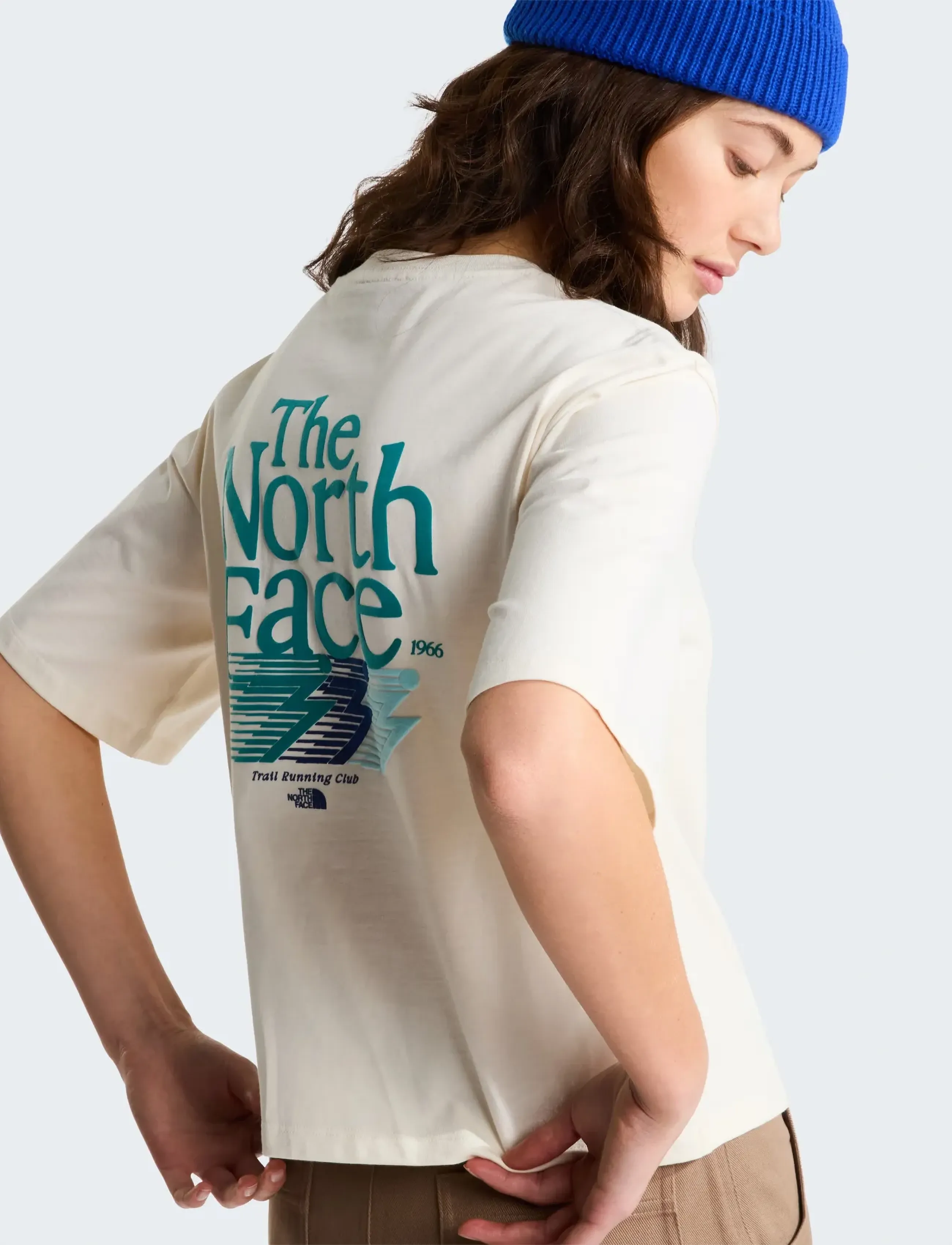 THE NORTH FACE Funktionstopp 'RETRO TRAIL' marinblå / smaragd / mint dam – bild 8