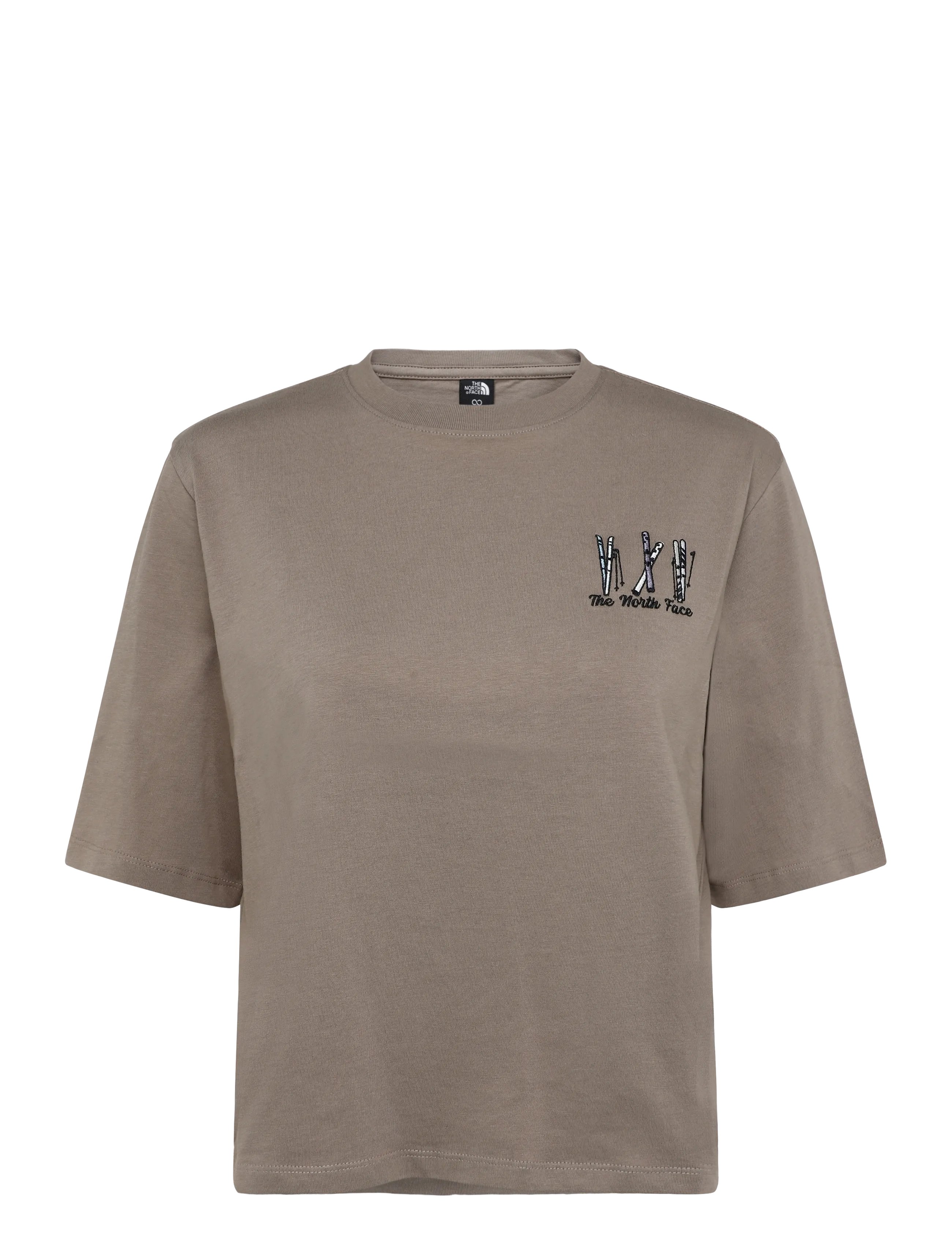 The North Face W SKI EMBRO BOXY SS TEE-GRAPHIC - View all - GARNET / brown