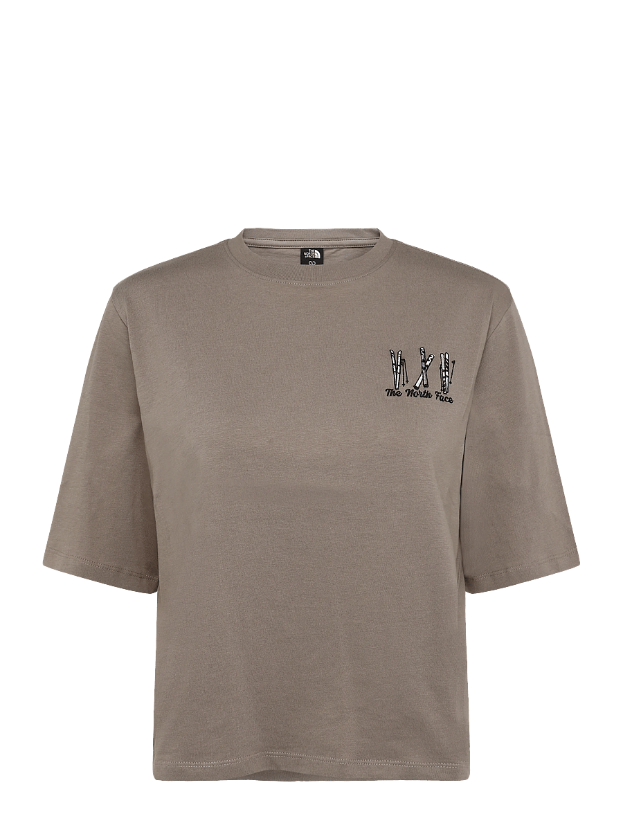 The North Face - W SKI EMBRO BOXY SS TEE-GRAPHIC - t-shirts - garnet - 1