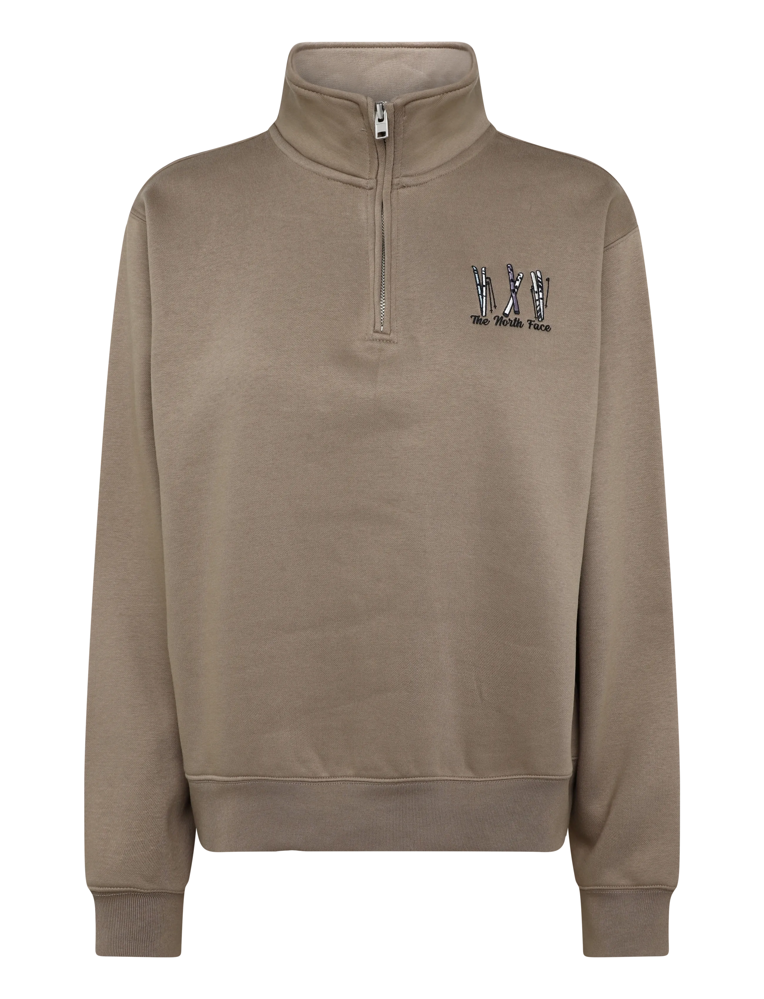 The North Face W SKI EMBRO RELAXED 1/4 ZIP - GRAPHIC - View all - GARNET / beige