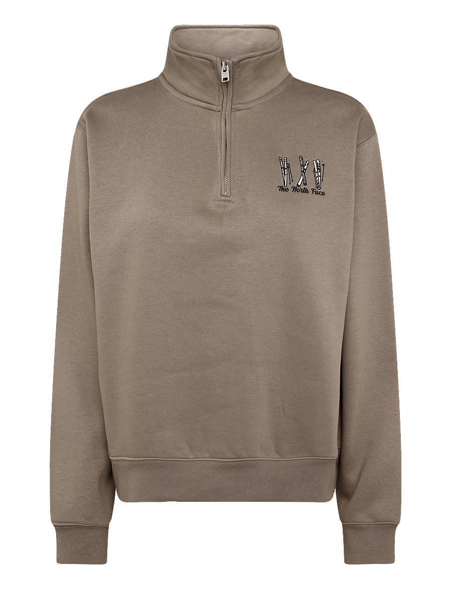 The North Face - W SKI EMBRO RELAXED 1/4 ZIP - GRAPHIC - sweatshirts - garnet - 1
