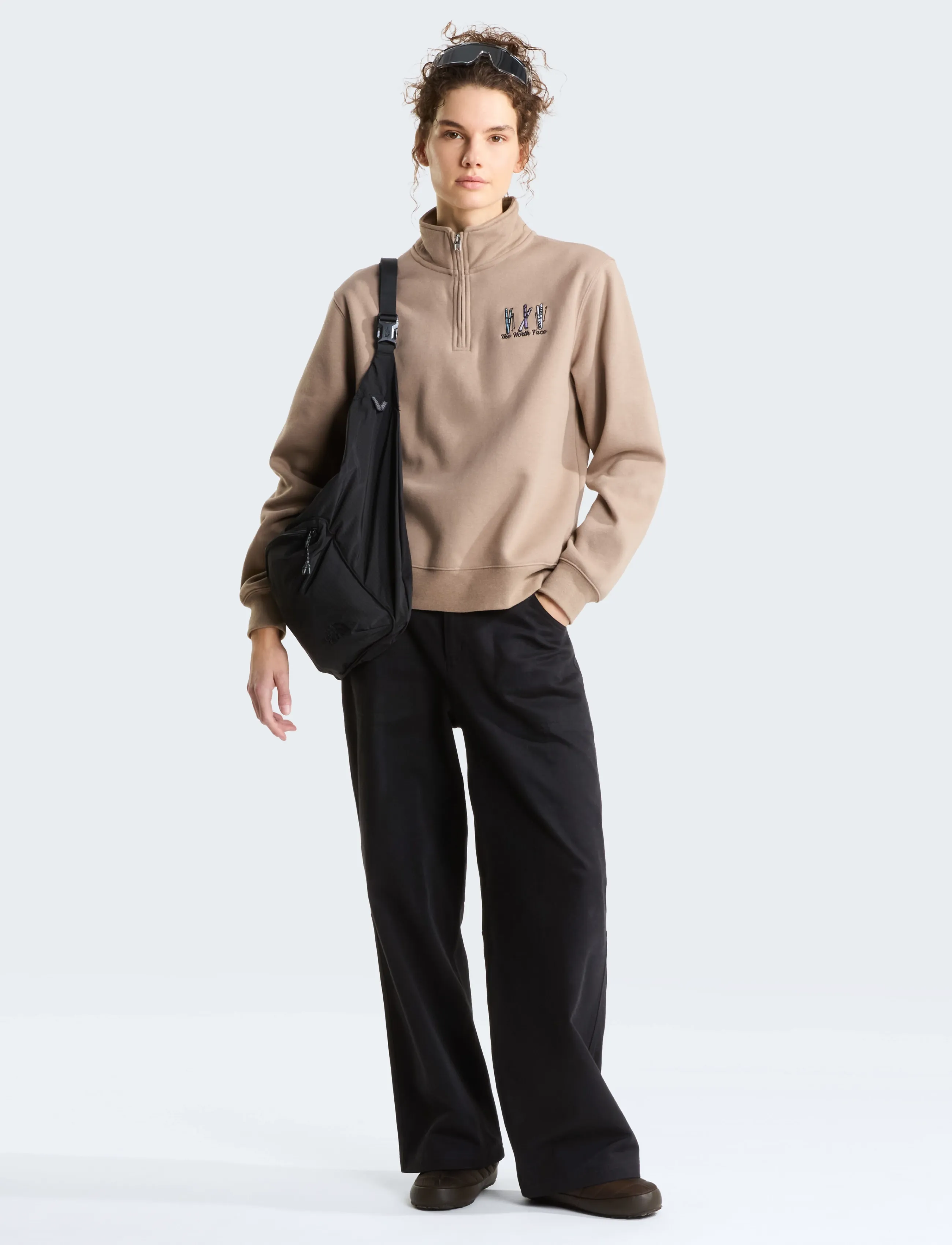 THE NORTH FACE W Ski Embro Relaxed 1/4 Zip Graphic tröjor dam – bild 2
