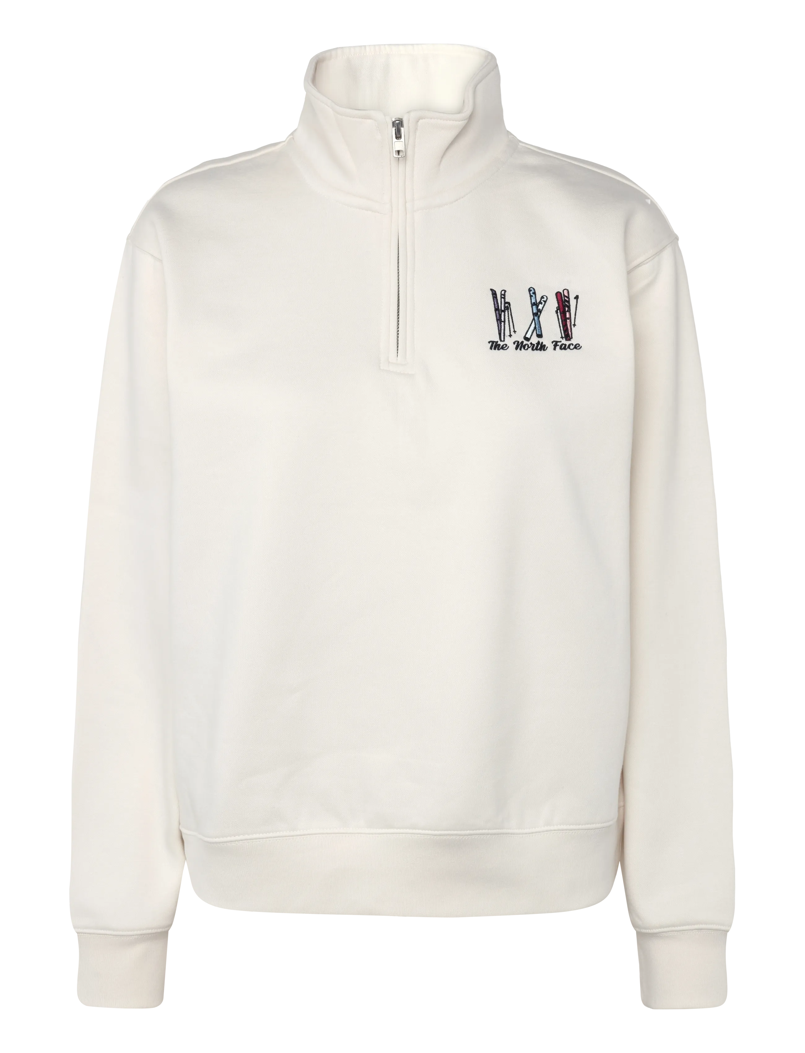 The North Face W SKI EMBRO RELAXED 1/4 ZIP - GRAPHIC - Enimmüüdud Sport - WHITE DUNE / cream