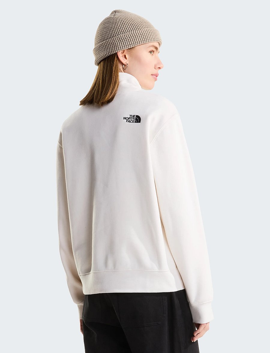 The North Face - W SKI EMBRO RELAXED 1/4 ZIP - GRAPHIC - dressipluusid ja pusad - white dune - 5