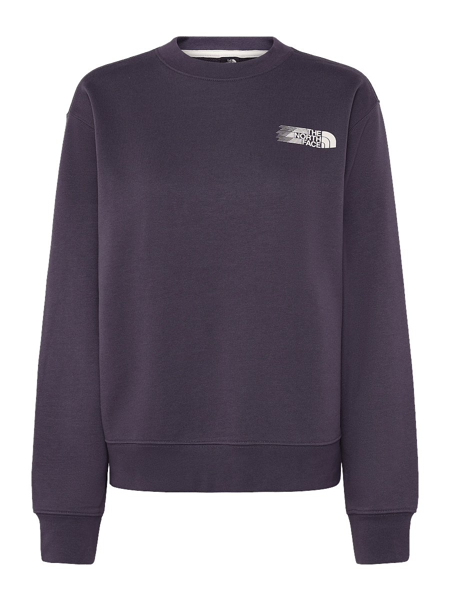 The North Face - W RETRO TRAIL RELAXED CREW- GRAPHIC - tops - endless dusk - 1