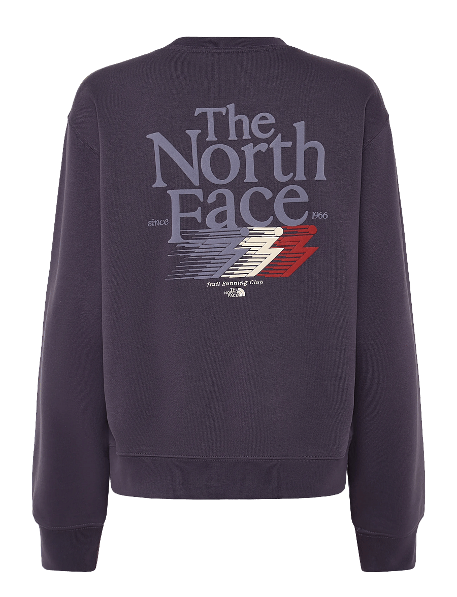The North Face - W RETRO TRAIL RELAXED CREW- GRAPHIC - tops - endless dusk - 2
