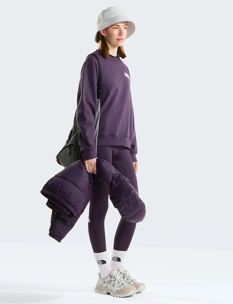 The North Face - W RETRO TRAIL RELAXED CREW- GRAPHIC - tops - endless dusk - 3