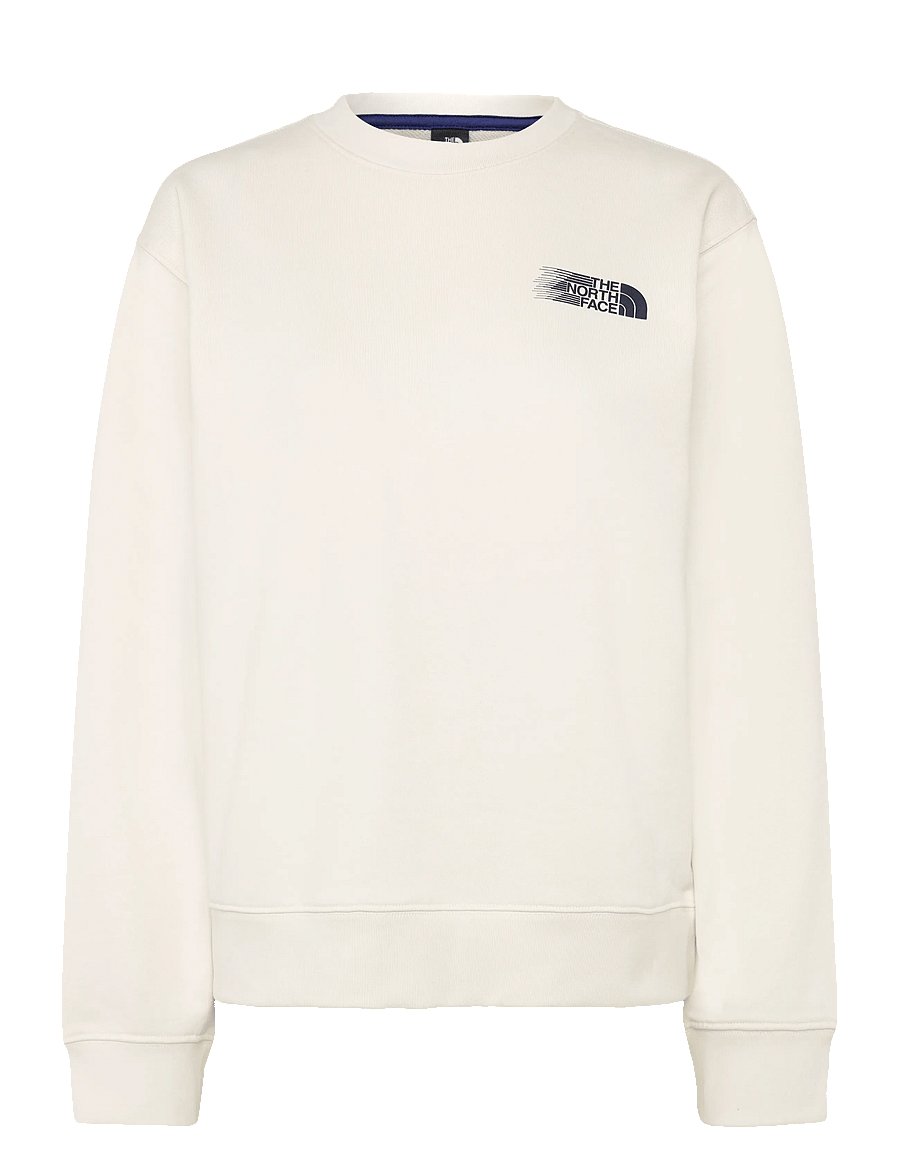 The North Face - W RETRO TRAIL RELAXED CREW- GRAPHIC - dressipluusid ja pusad - white dune - 1