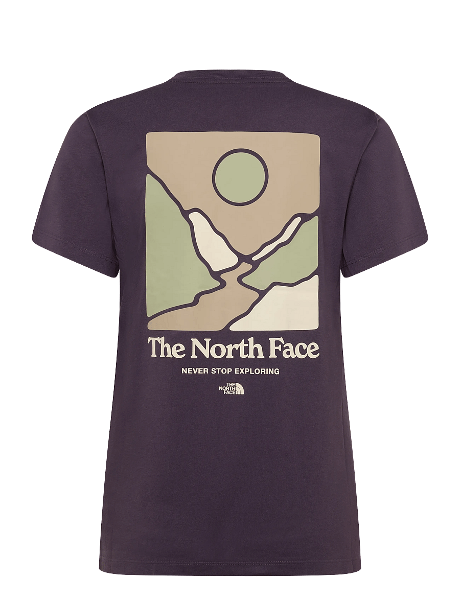 The North Face - W MONTE REG SS TEE-GRAPHIC - alussärgid ja t-särgid - endless dusk - 2