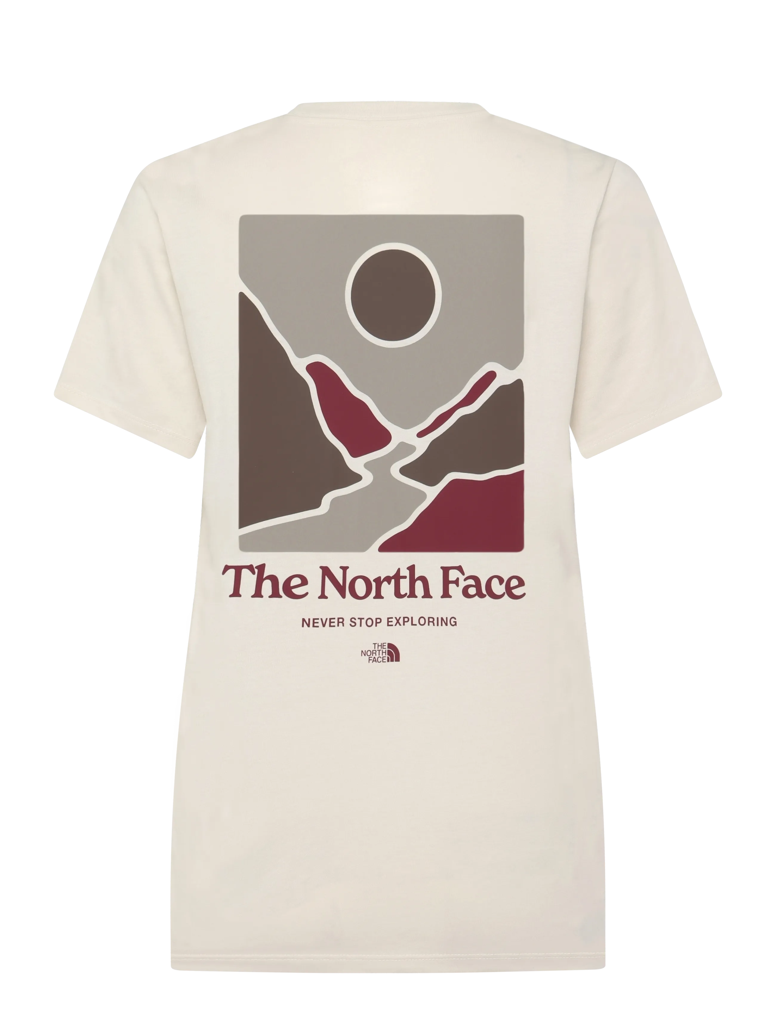 The North Face - W MONTE REG SS TEE-GRAPHIC - oberteile & t-shirts - white dune - 2