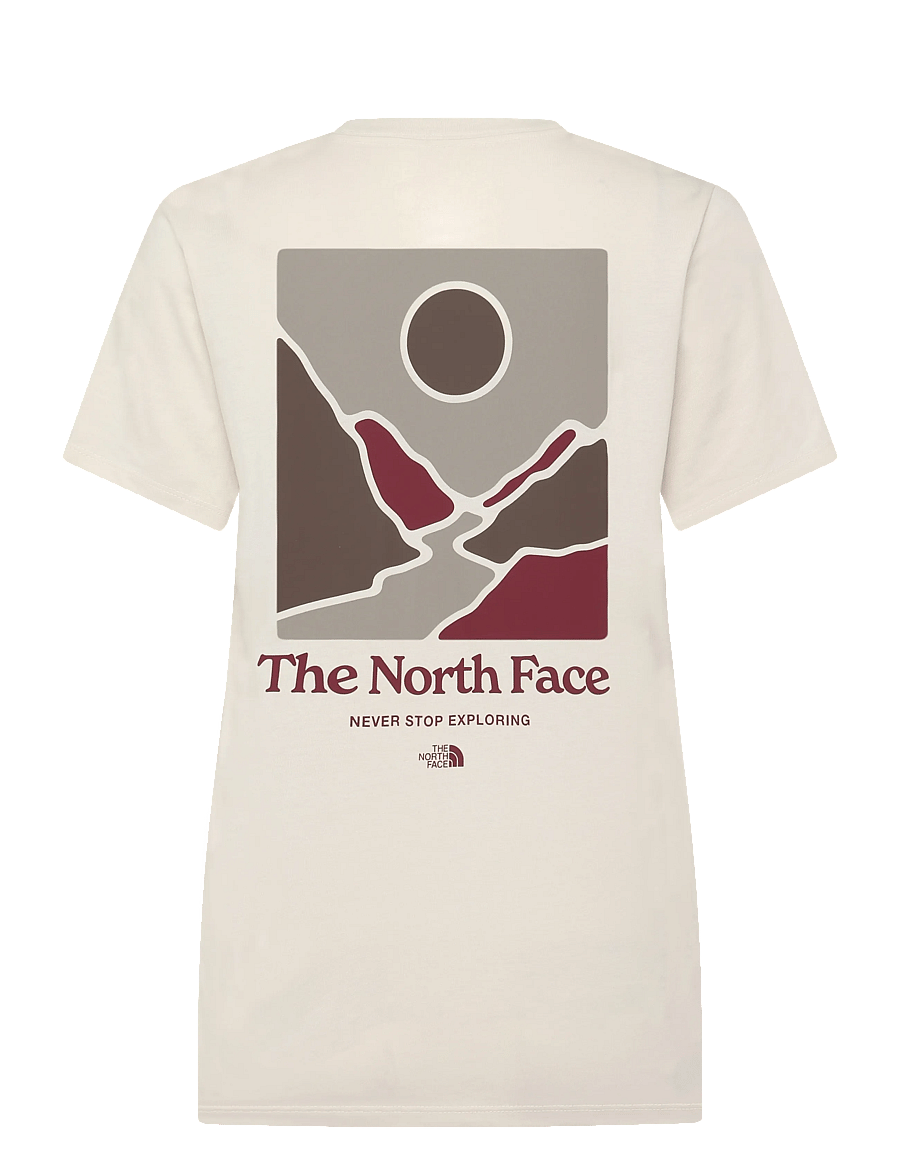 The North Face - W MONTE REG SS TEE-GRAPHIC - oberteile & t-shirts - white dune - 2