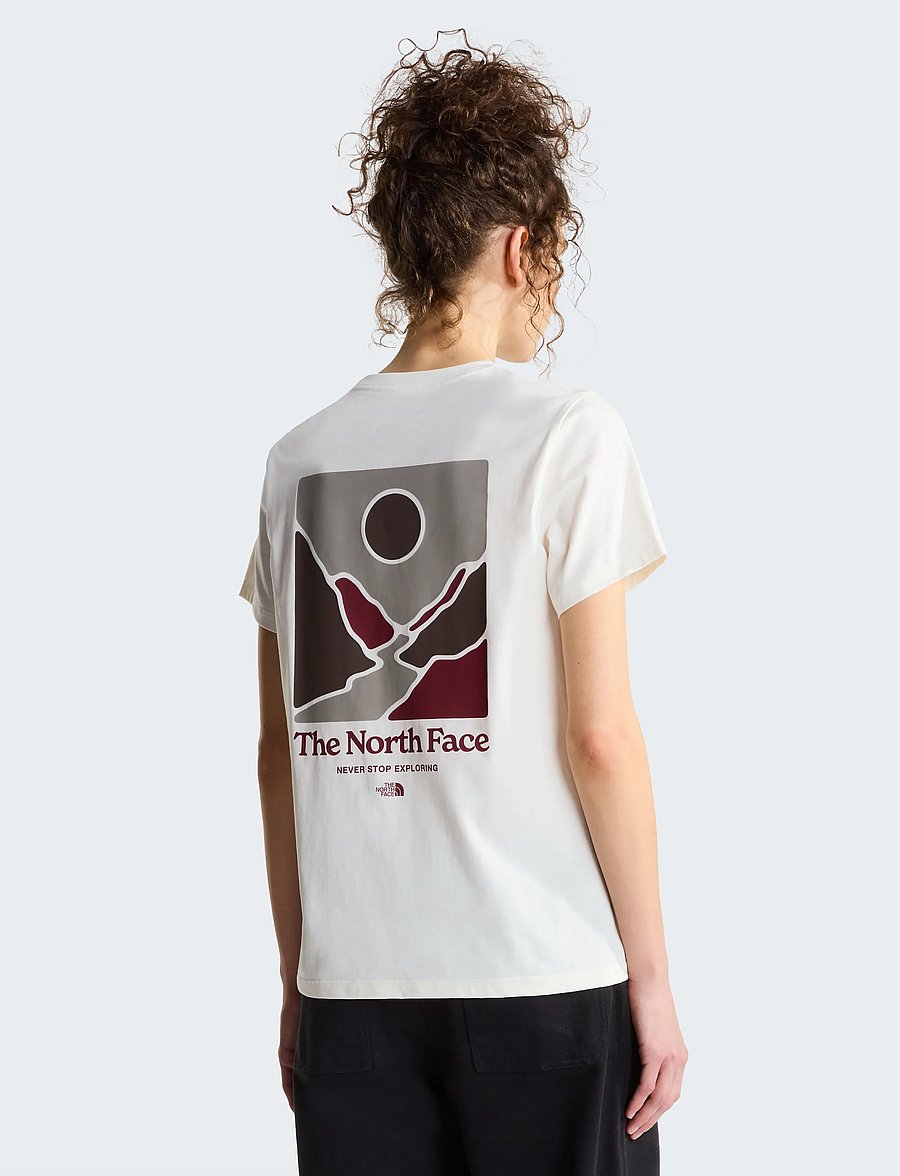 The North Face - W MONTE REG SS TEE-GRAPHIC - oberteile & t-shirts - white dune - 0