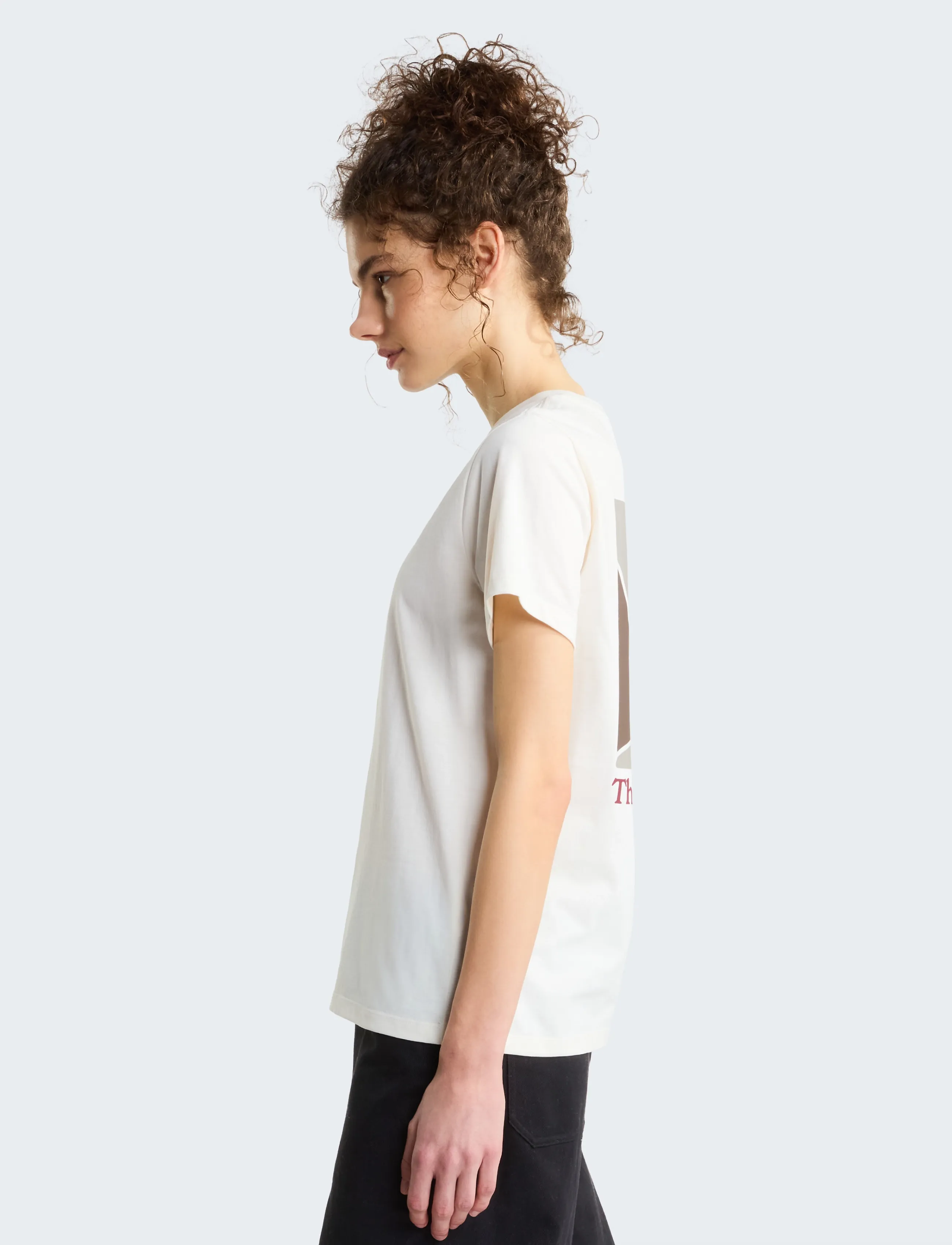 The North Face - W MONTE REG SS TEE-GRAPHIC - oberteile & t-shirts - white dune - 5