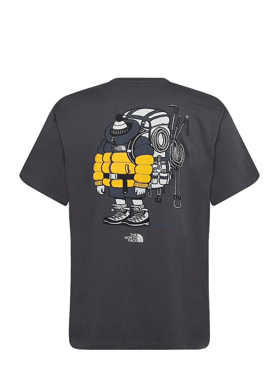 The North Face - U GEAR UP GET OUT RLX SS TEE-GRAPHIC - oberteile & t-shirts - anthracite grey - 2
