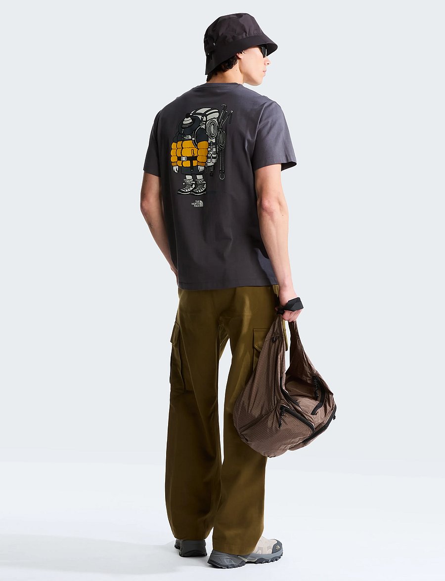 The North Face - U GEAR UP GET OUT RLX SS TEE-GRAPHIC - oberteile & t-shirts - anthracite grey - 4