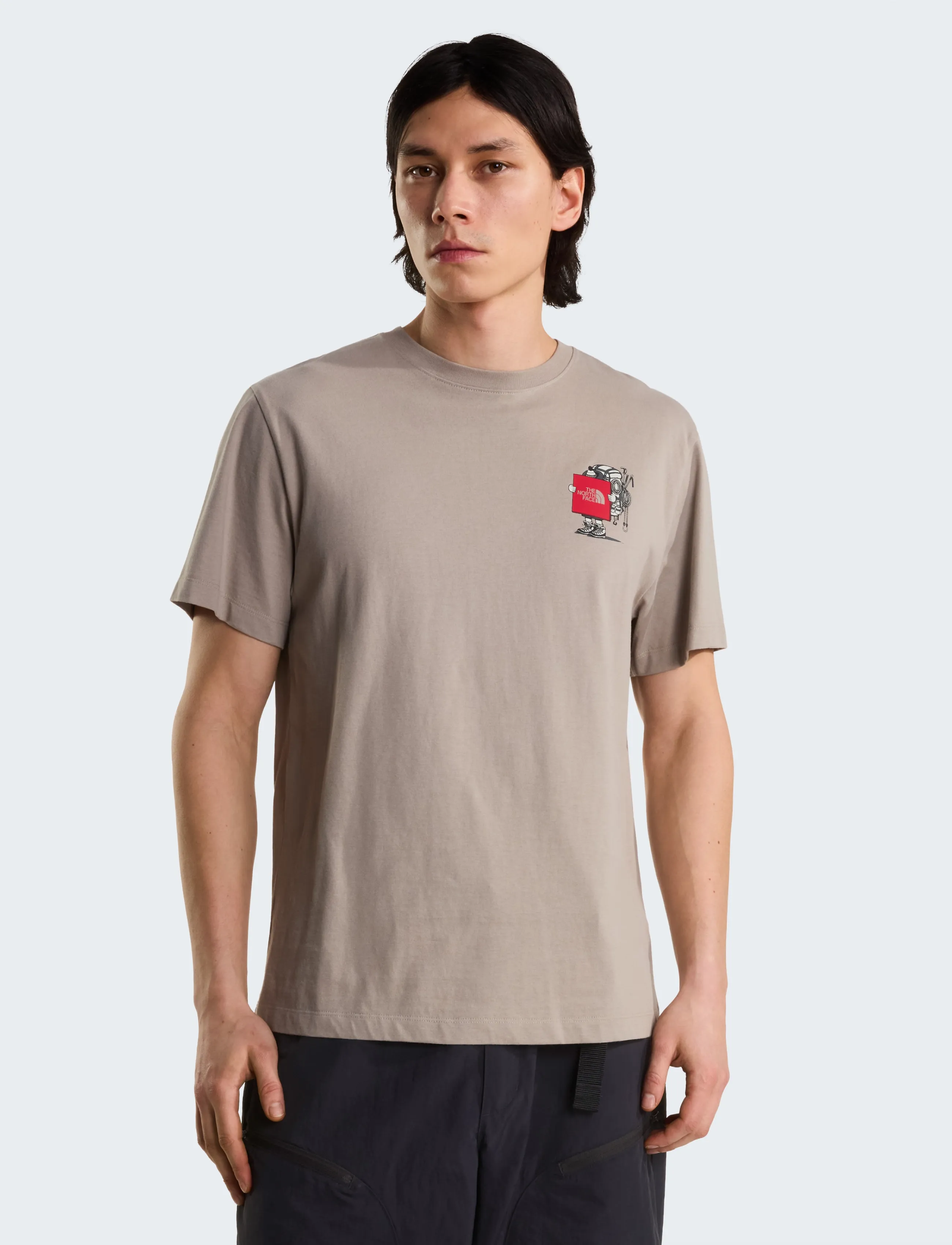 The North Face - U GEAR UP GET OUT RLX SS TEE-GRAPHIC - tops & t-shirts - stone slab - 3