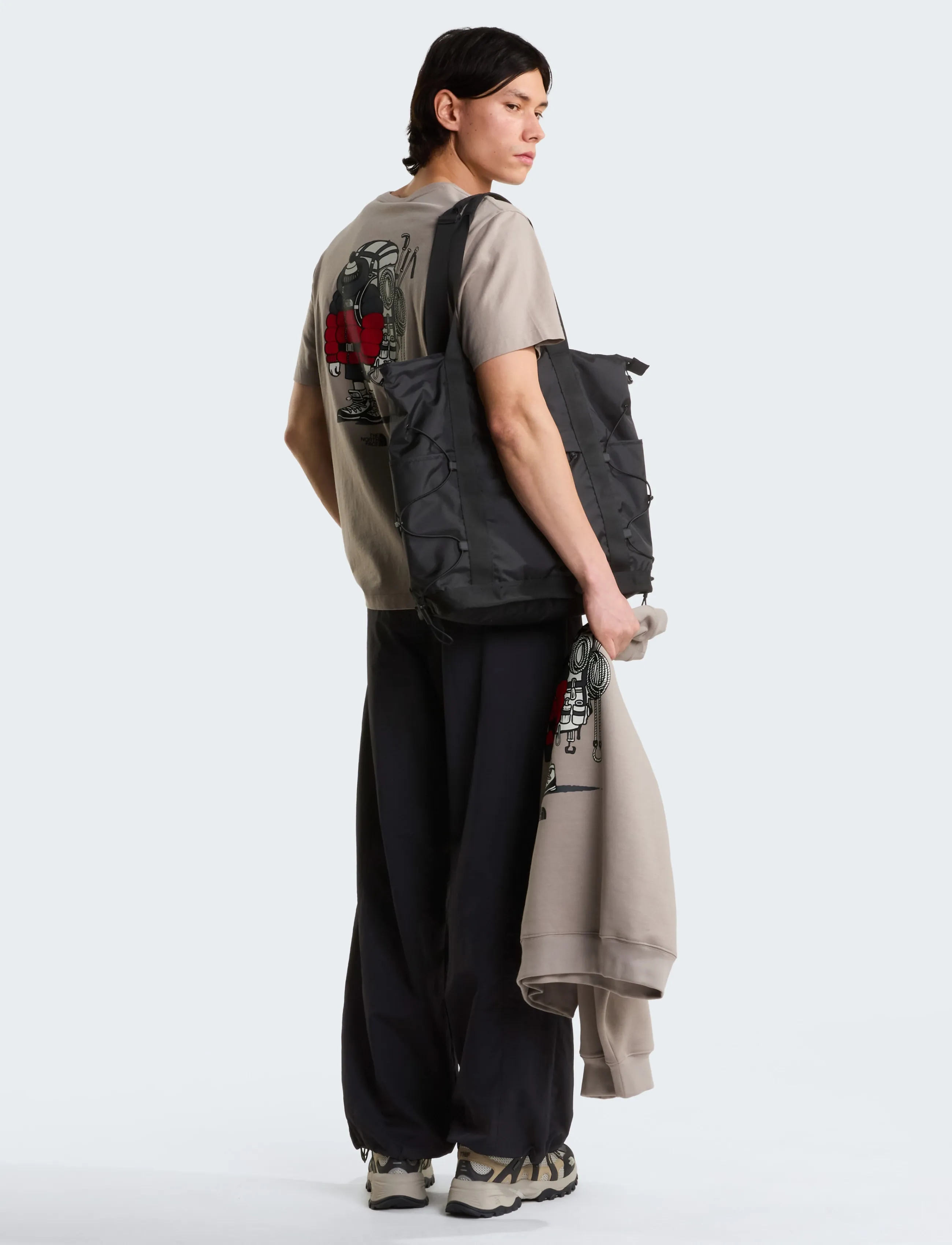 The North Face - U GEAR UP GET OUT RLX SS TEE-GRAPHIC - tops & t-shirts - stone slab - 4
