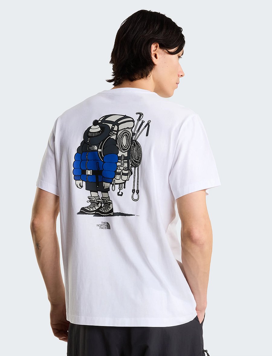 The North Face - U GEAR UP GET OUT RLX SS TEE-GRAPHIC - t-shirts - tnf white - 0