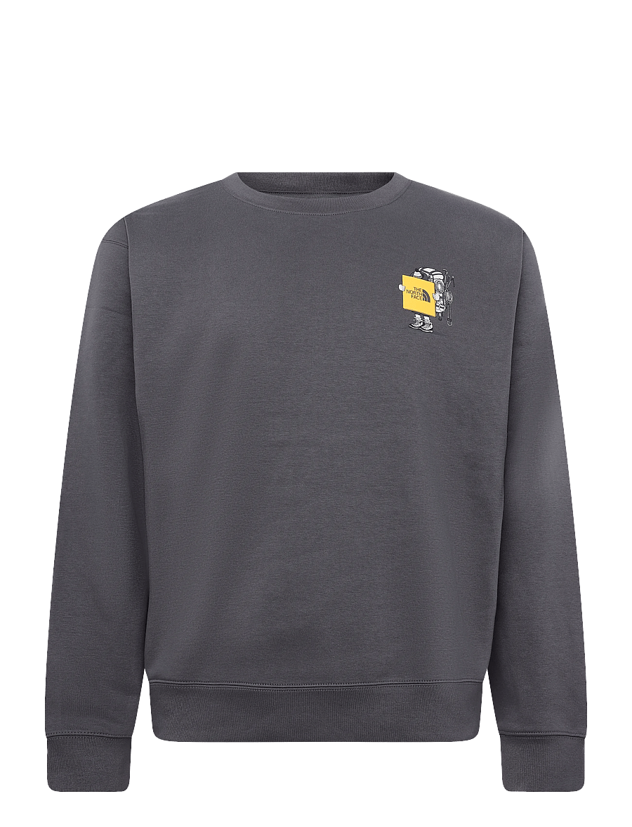 The North Face - U GEAR UP GET OUT RLX CREW-GRAPHIC - alussärgid - anthracite grey - 1
