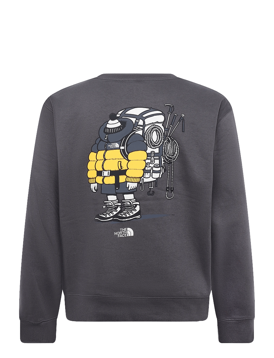 The North Face - U GEAR UP GET OUT RLX CREW-GRAPHIC - alussärgid - anthracite grey - 2