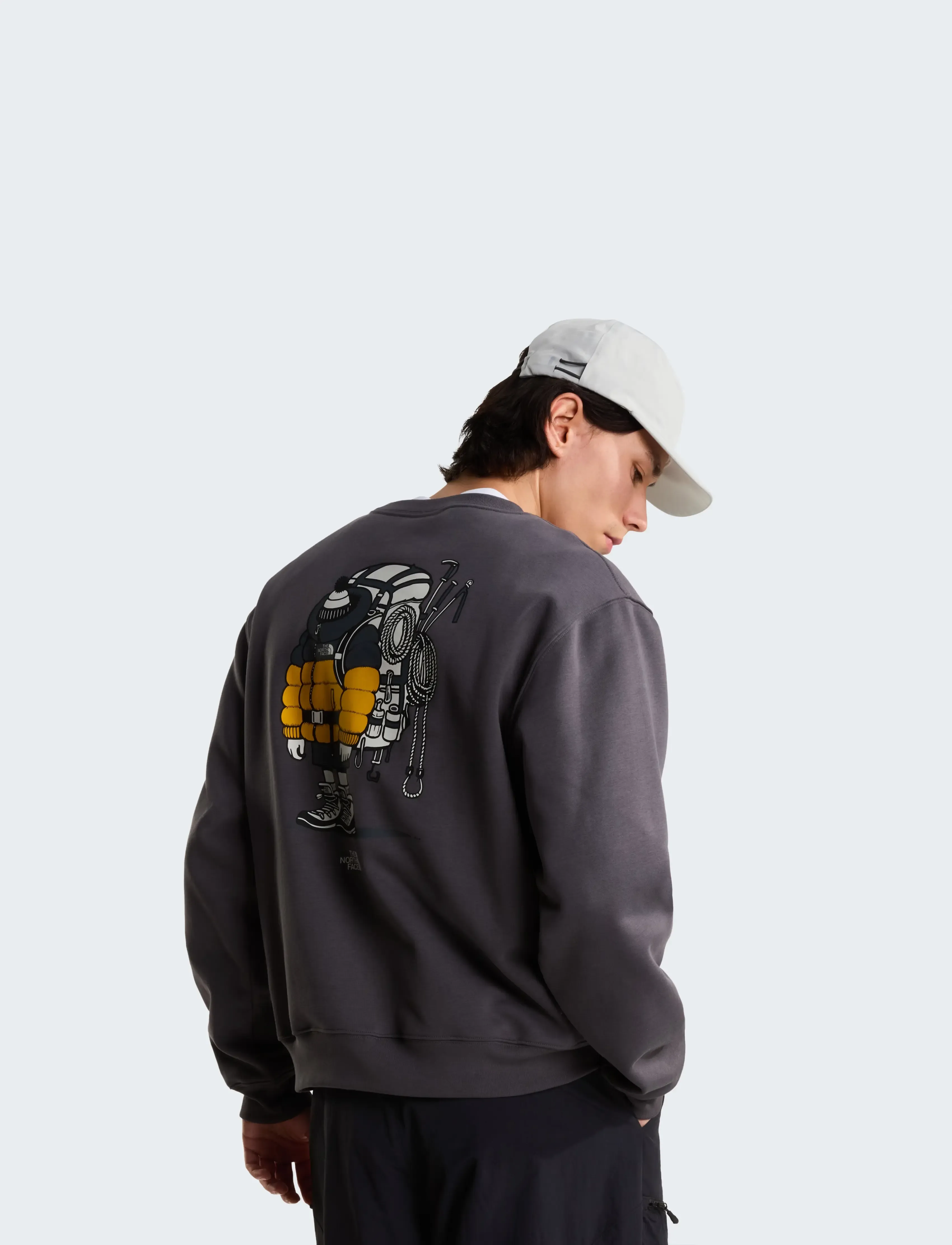 The North Face U GEAR UP GET OUT RLX CREW-GRAPHIC - Dressipluusid ja pusad - ANTHRACITE GREY / grey