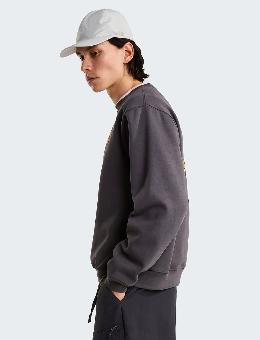 The North Face - U GEAR UP GET OUT RLX CREW-GRAPHIC - alussärgid - anthracite grey - 5