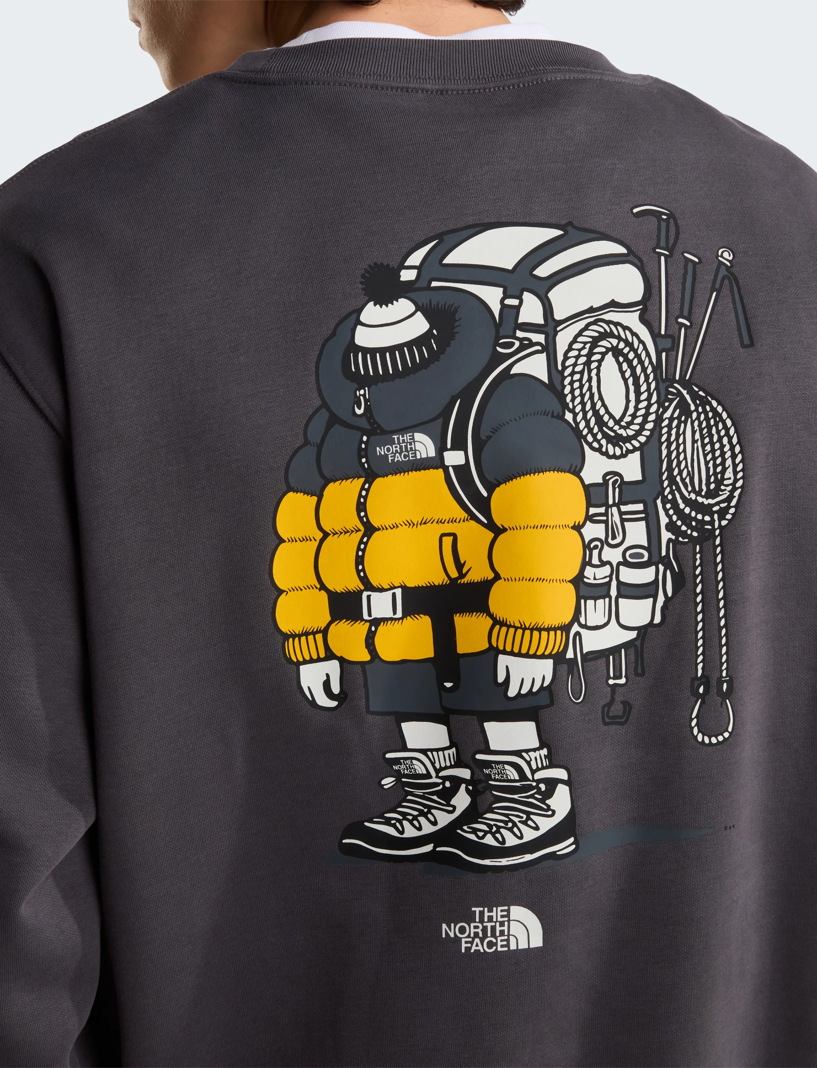 The North Face U GEAR UP GET OUT RLX CREW-GRAPHIC - Tänavastiil - ANTHRACITE GREY / grey