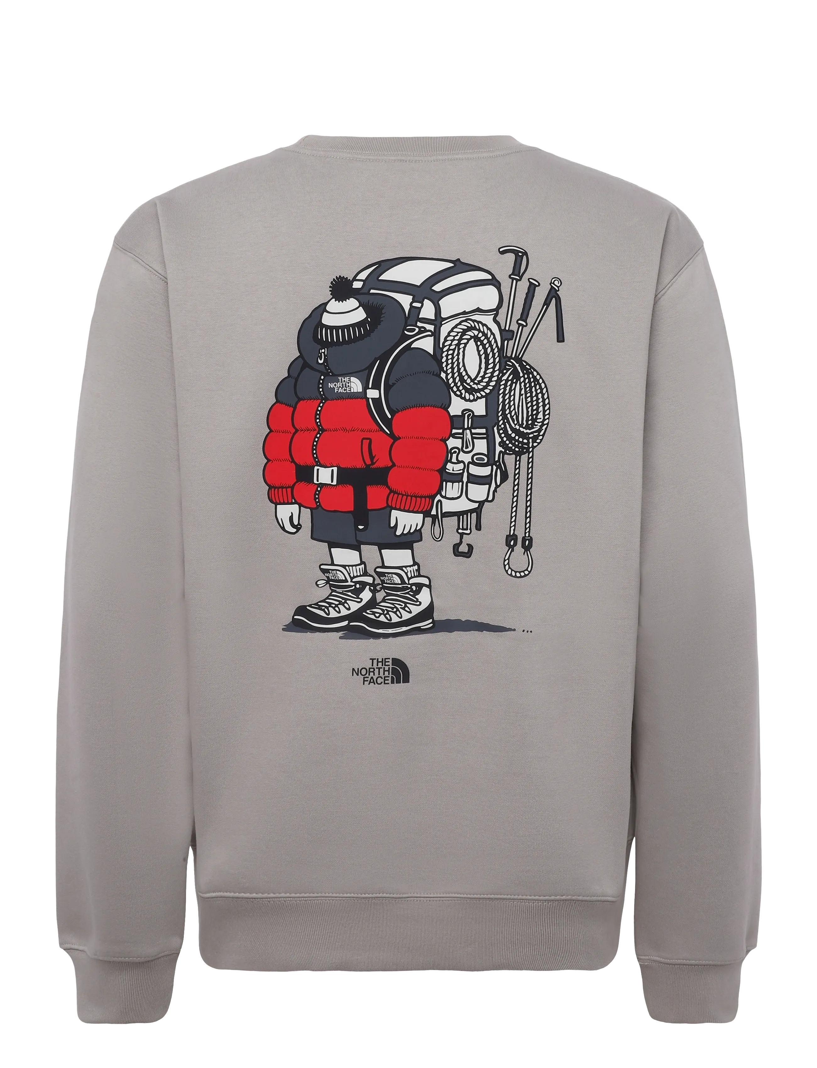 The North Face - U GEAR UP GET OUT RLX CREW-GRAPHIC - alussärgid - stone slab - 2